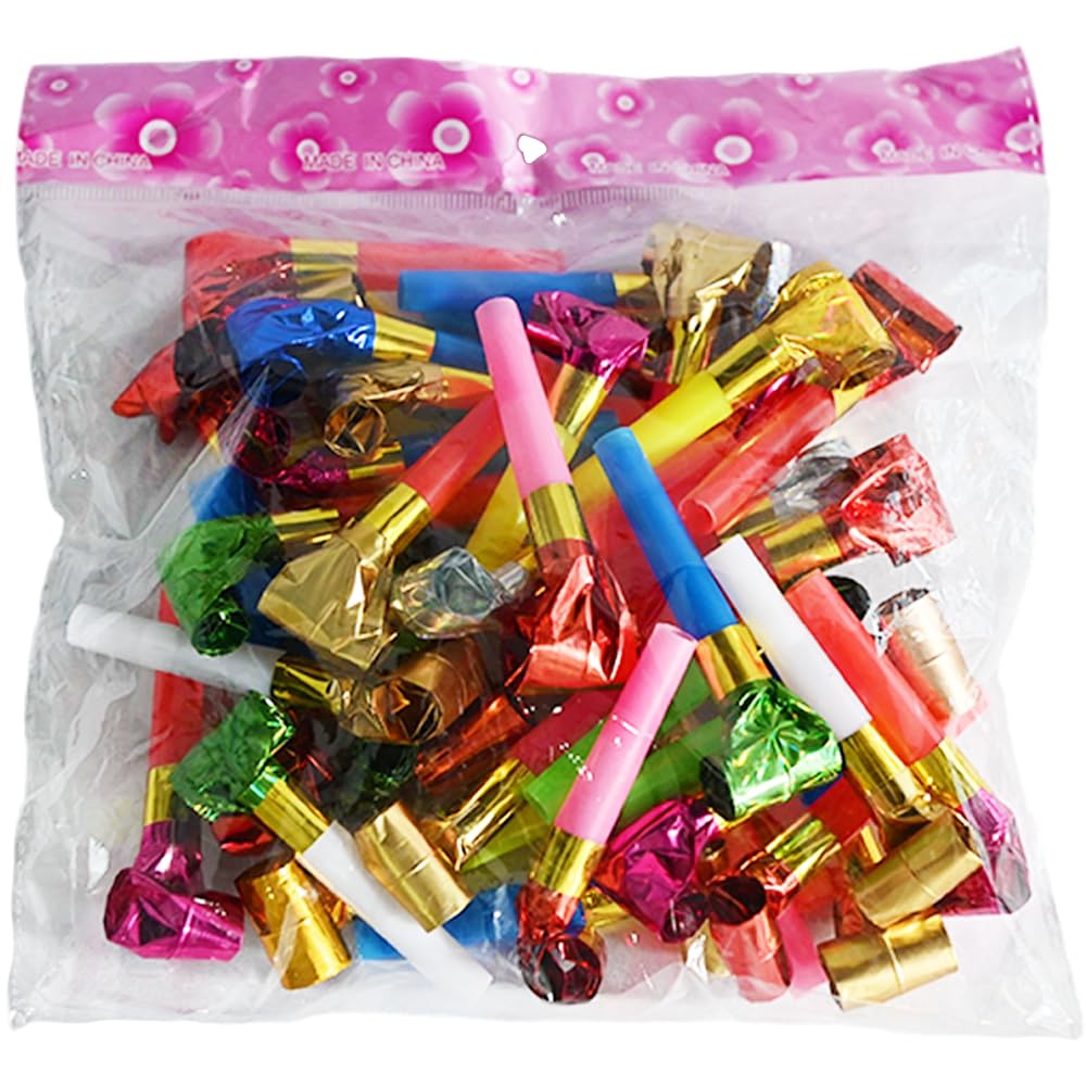 Ram Party Blowers 40-Pack - Colorful Noisemakers for Birthday, Wedding & Celebration Events 4