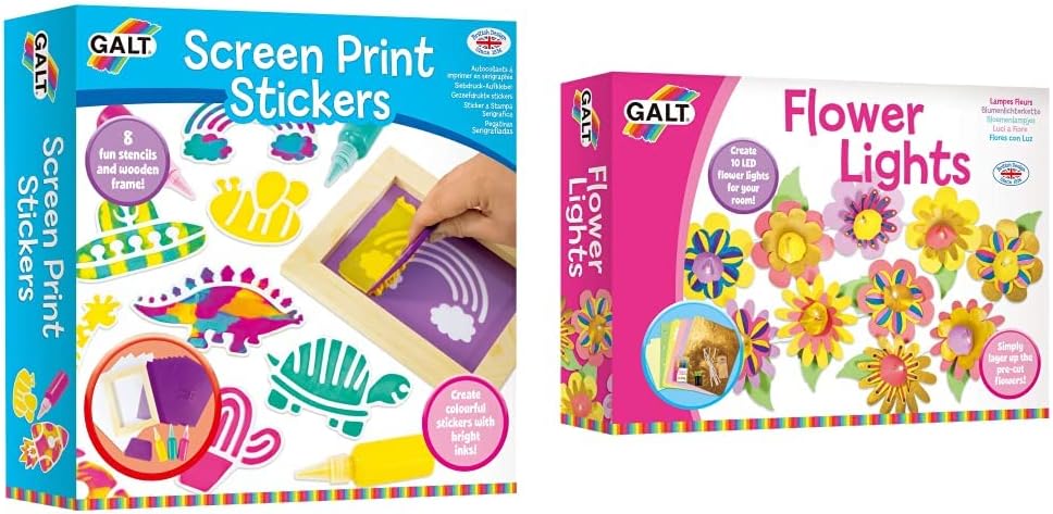 Galt Screen Print Stickers Craft Kit - Animal Theme Arts & Crafts for Kids Ages 6+