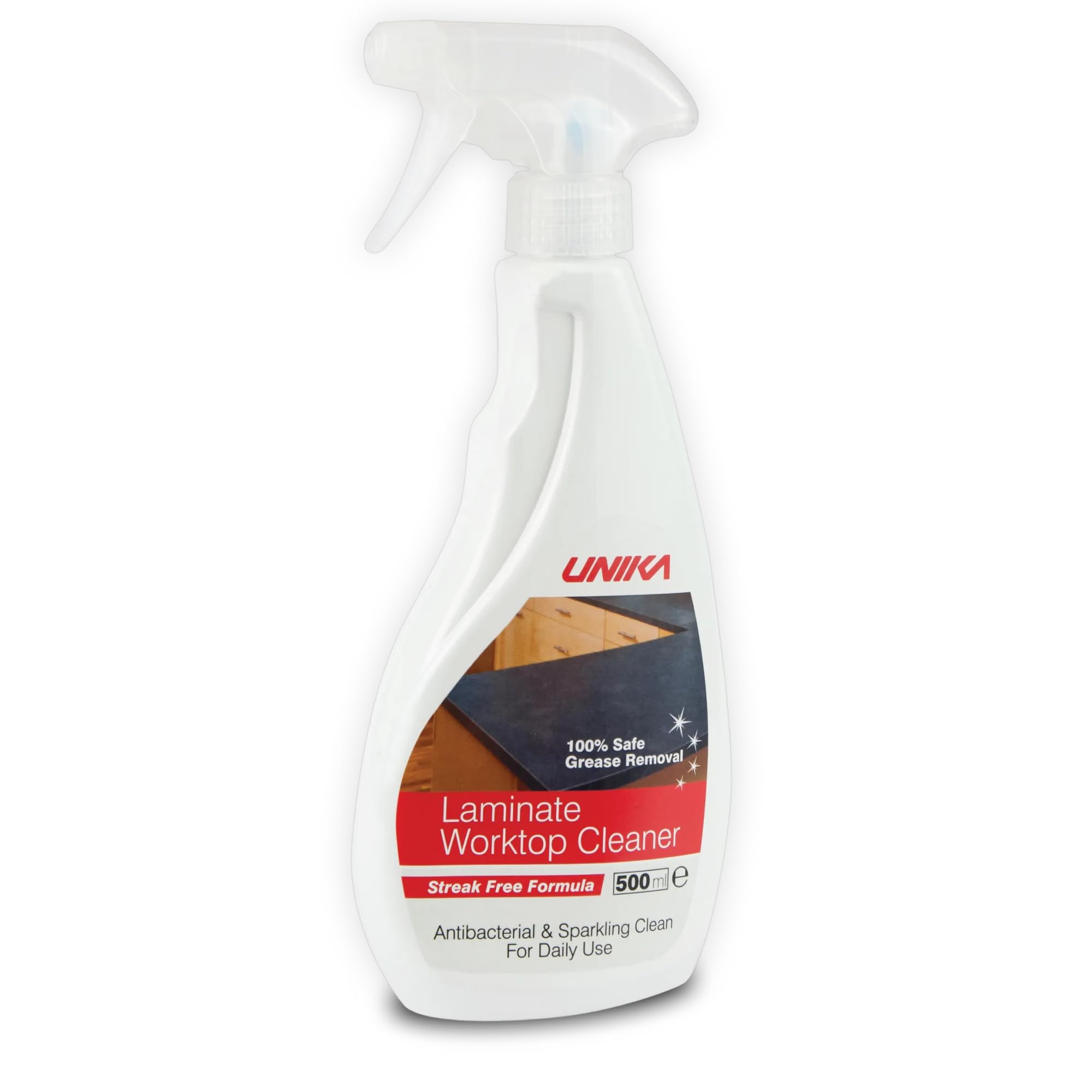 Unika Laminate & Antibacterial Surface Cleaner Spray - 500ml | Non-Abrasive | Biodegradable