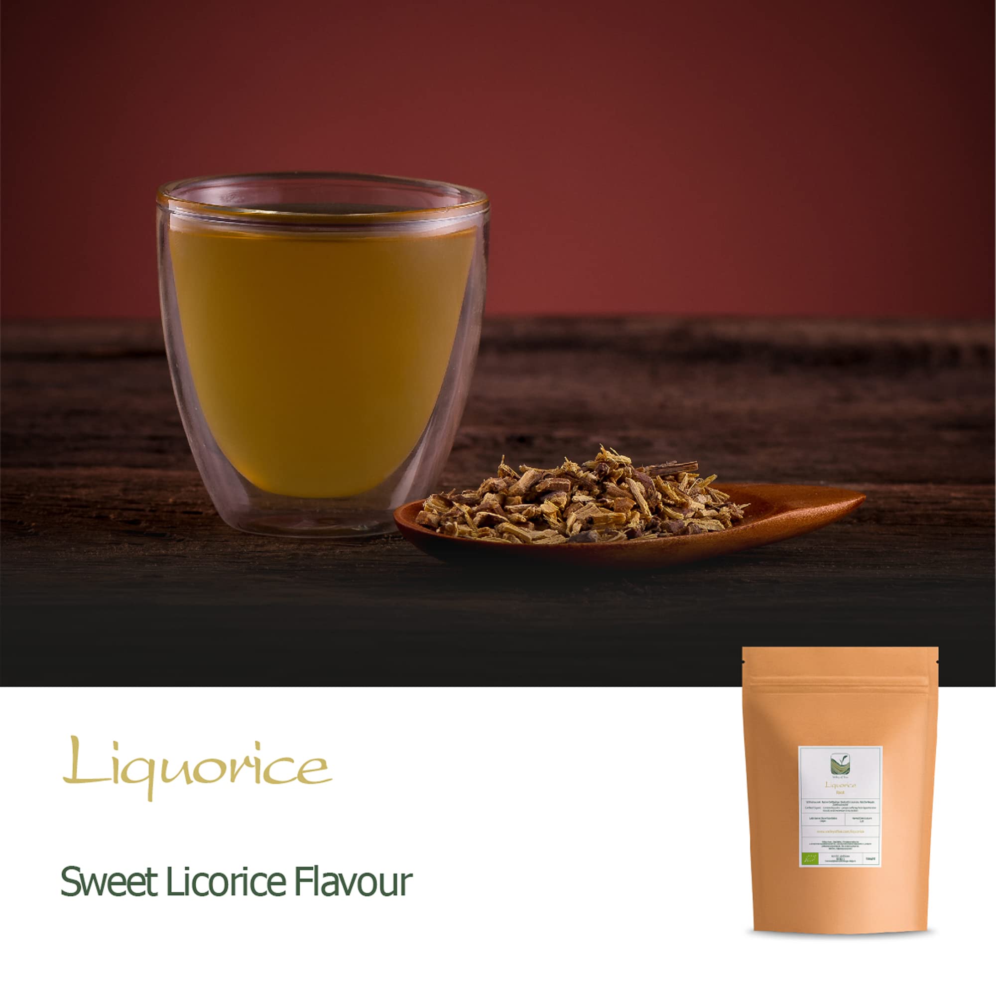 Valley of Tea - Organic Licorice Root Herbal Tea (200g) 5