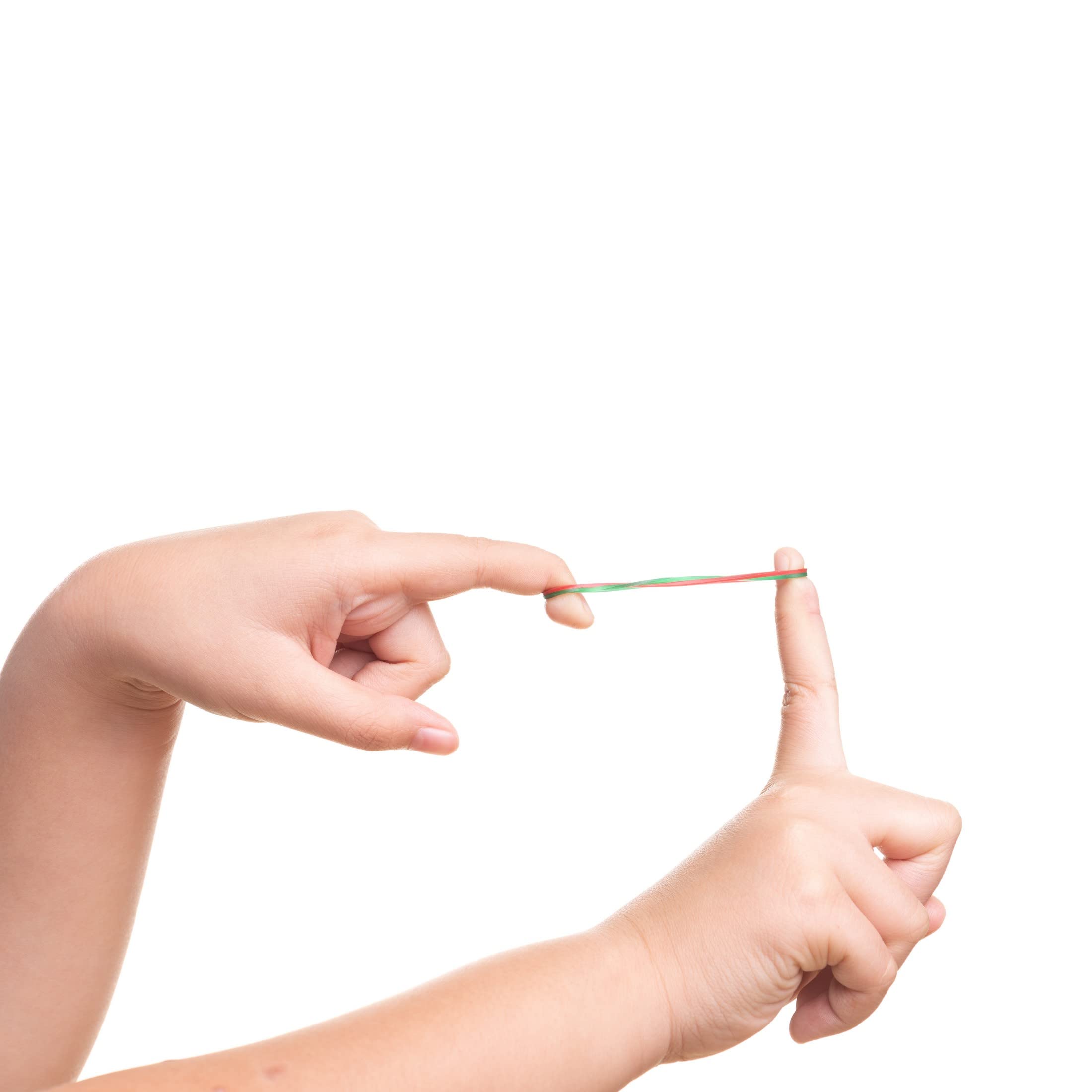 D.RECT Rubber Bands - 100g Bag | 25mm Diameter x 1.5mm Width | Assorted Colours 3
