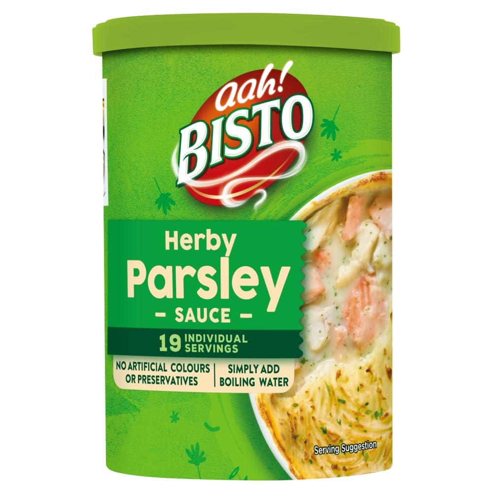 Bisto Deliciously Creamy Parsley Sauce Mix - Vegetarian Friendly | 170g Drum