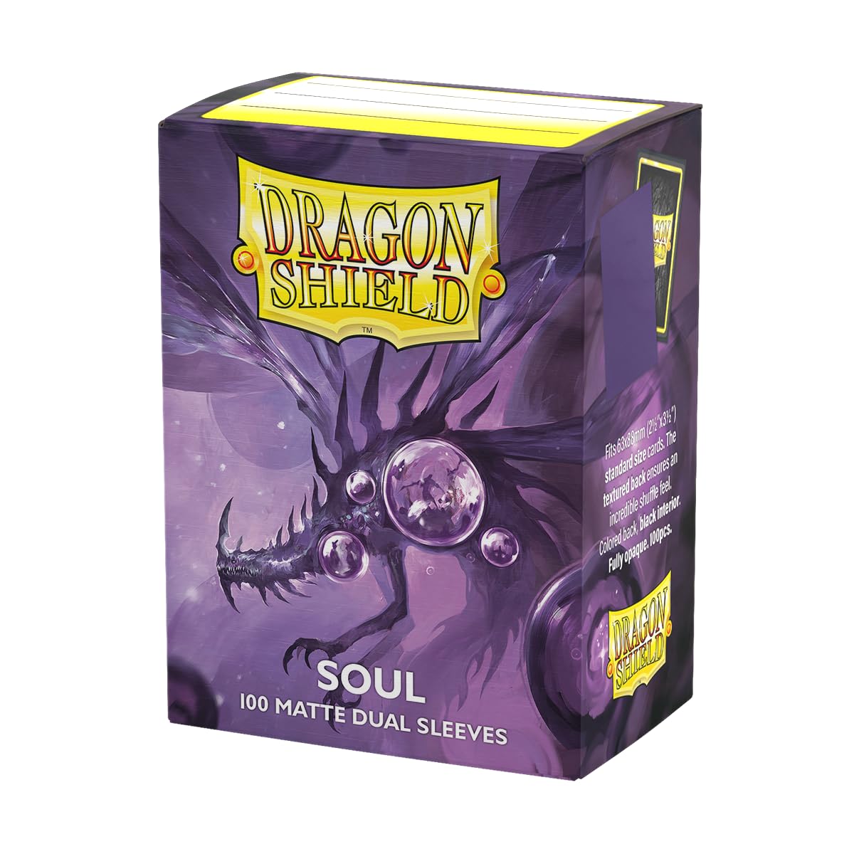 Dragon Shield Matte - Dual Soul Metallic Purple Card Sleeves (100 Count)