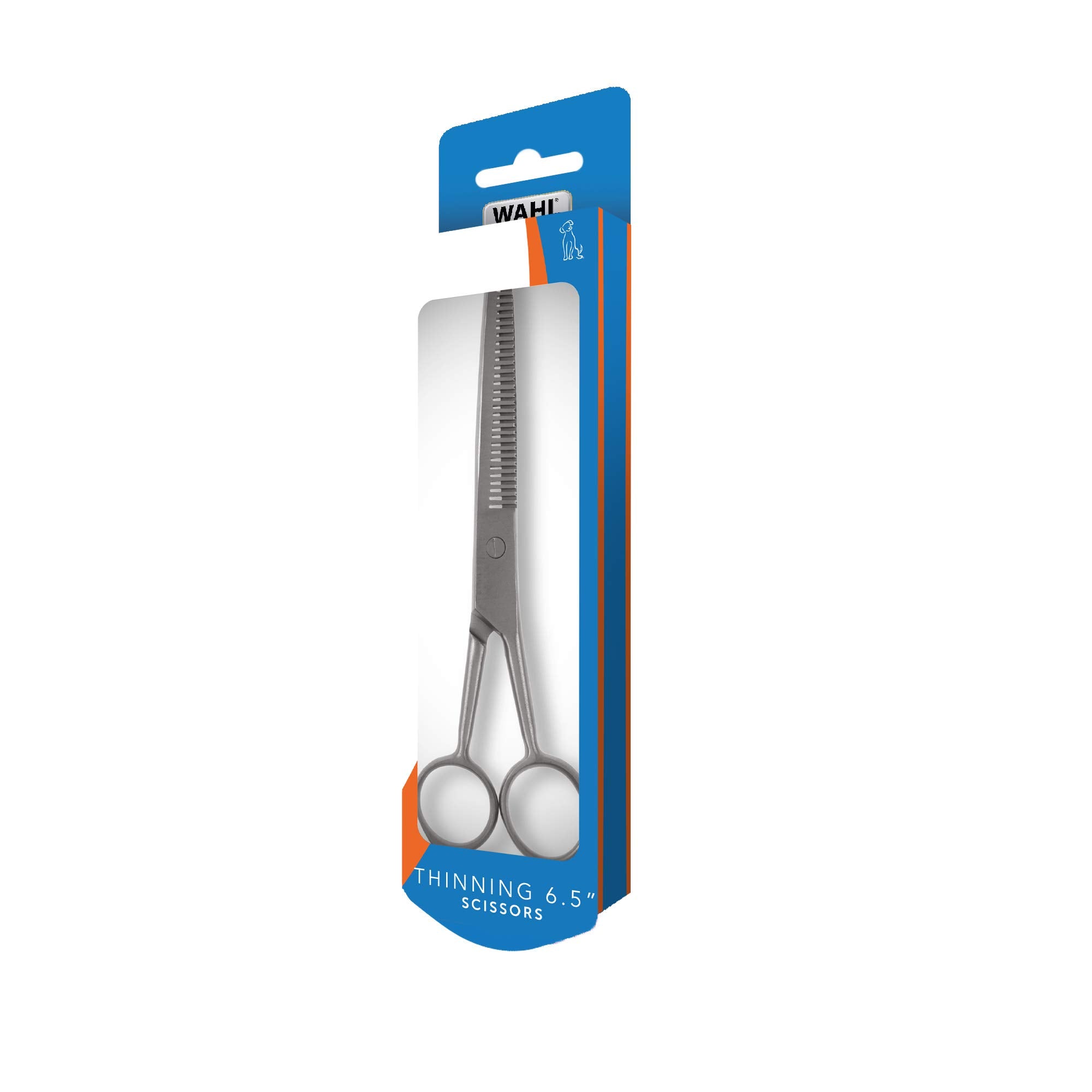 Wahl Steel Thinning Scissors 6.5 Inch | Professional Pet Grooming Shears for Thick Coats 6