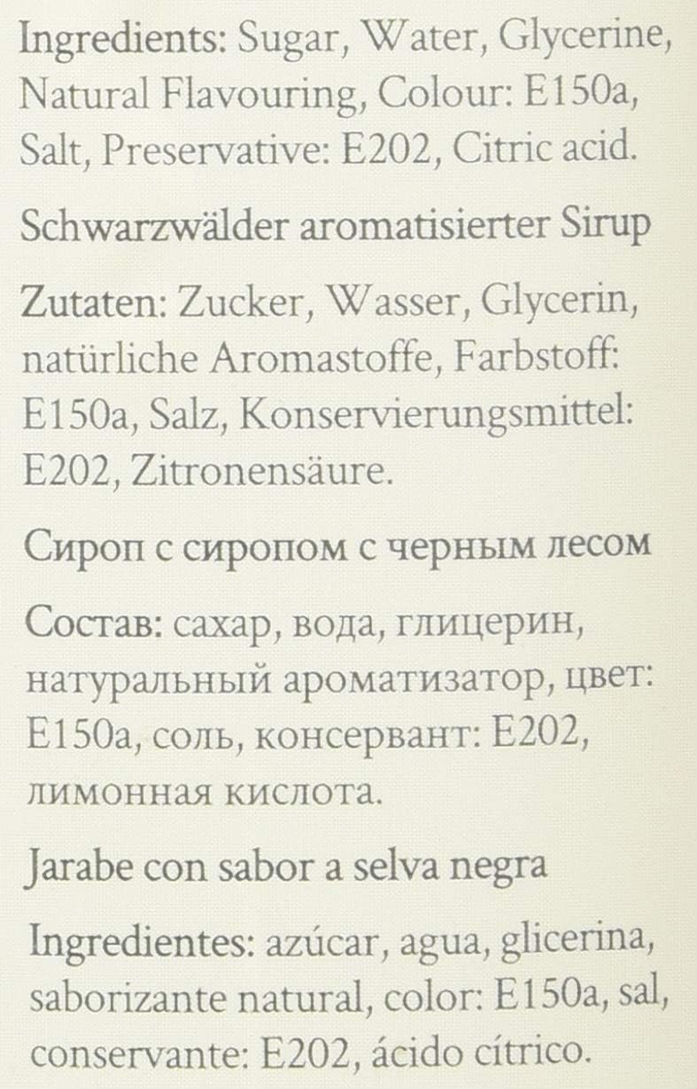 Simply - Black Forest Syrup Vegan & Nut Free Flavoured Syrup for Coffee, Cocktails & Baking 4