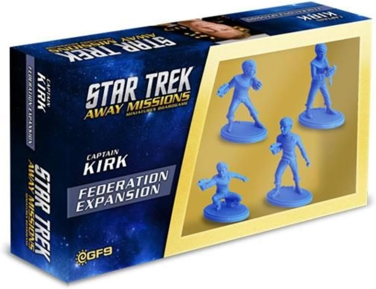 Star Trek: Föderationserweiterung – Captain Kirk, Spock, Chekov, McCoy Miniaturen von Gale Force Nine