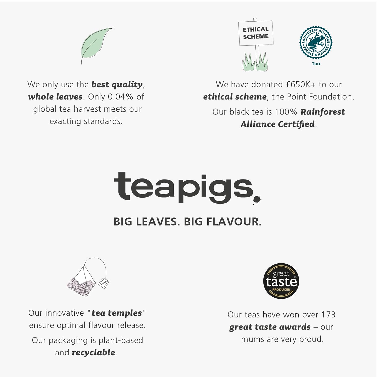 teapigs Lemon Ginger Herbal Tea Bags - 50 Biodegradable Tea Temples, Caffeine-Free with Ginger, Lemongrass & Lemon Peel 3