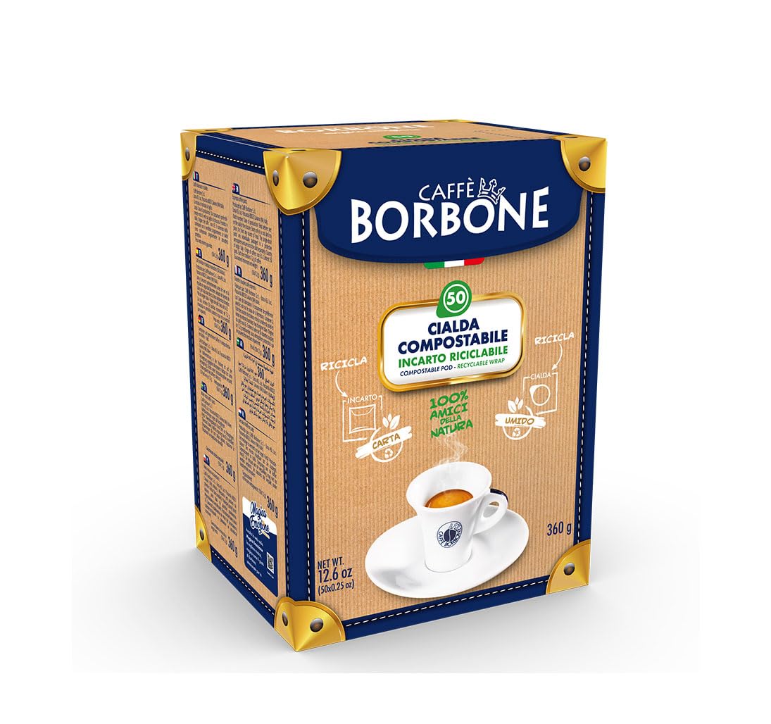Caffè Borbone Light Coffee Blend Compostable Pods - 50% Less Caffeine - ESE Compatible dm 44 - Pack of 50 4