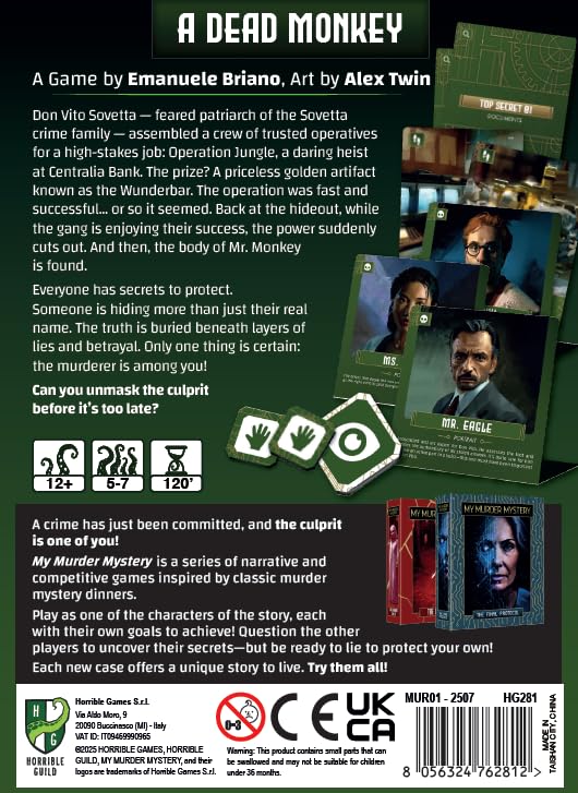 Horrible Guild My Murder Mystery: A Dead Monkey Competitive Investigation Game for Adults 5