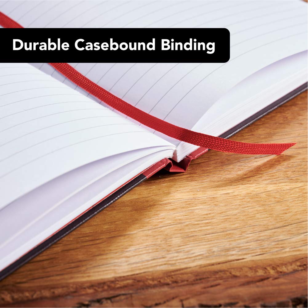 Black n' Red A5 Casebound Composition Notebook | Ruled Pages, Hard Cover, 192 Pages | Pack of 3 4