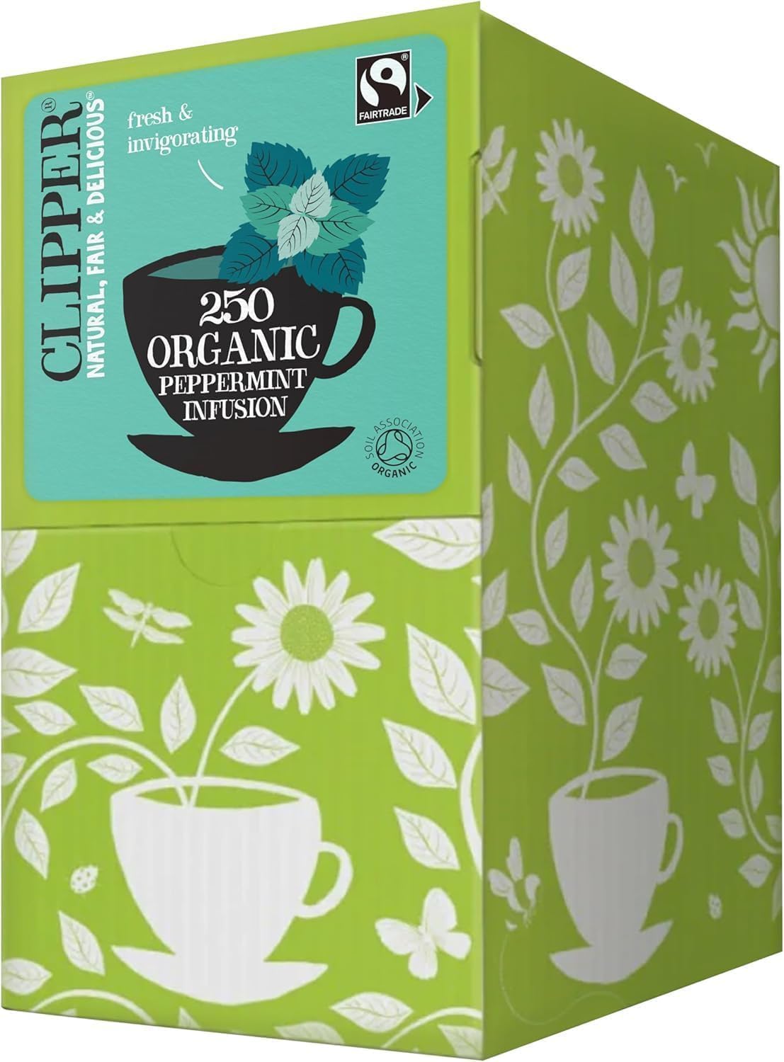 Clipper Natural, Fair & Delicious Organic Peppermint Herbal Tea Bags - 250 Count, Caffeine Free 1