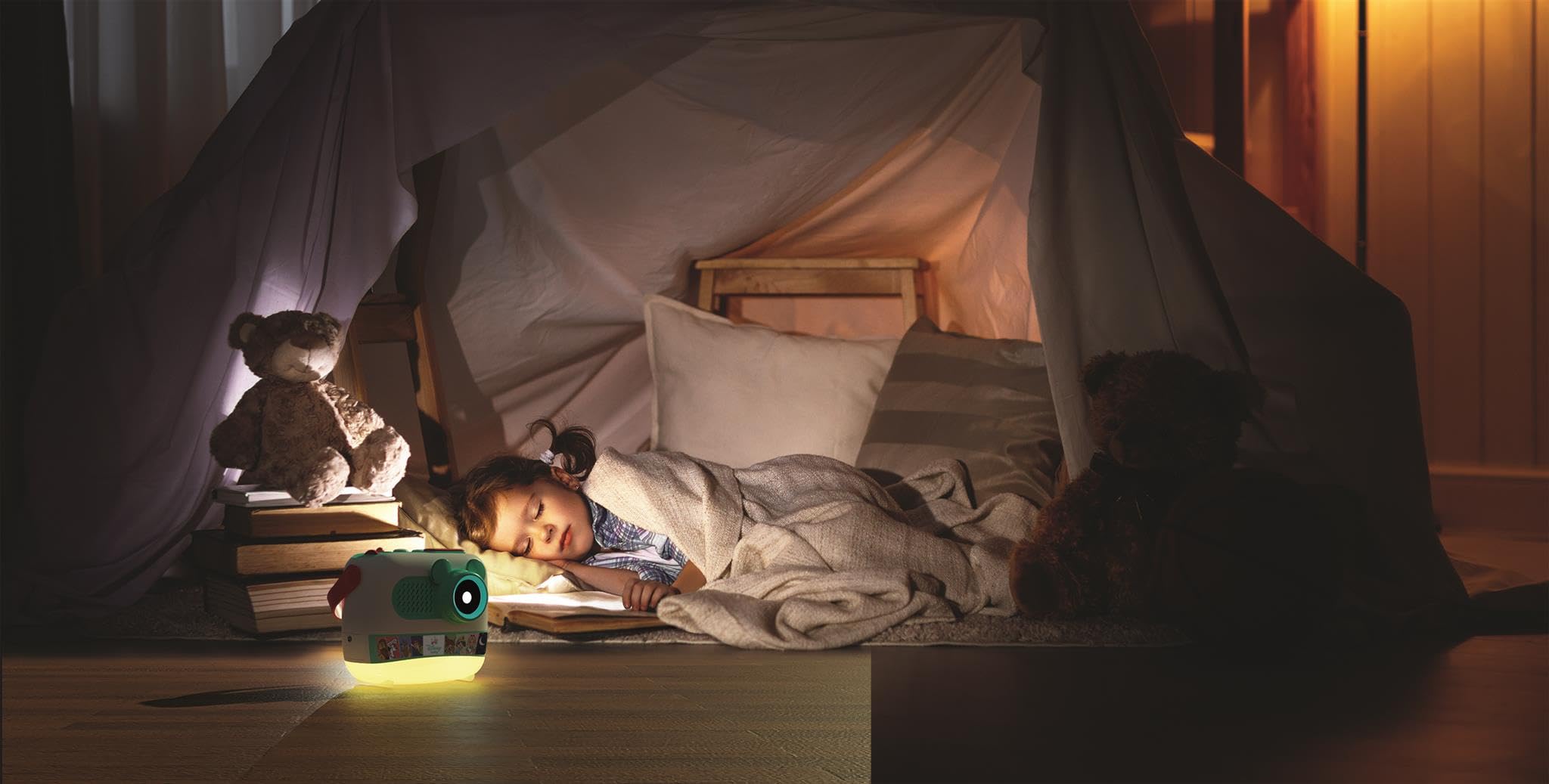 Clementoni Disney Storytime Projector - Nightlight, Music & 8 Story Cards for Toddlers 4