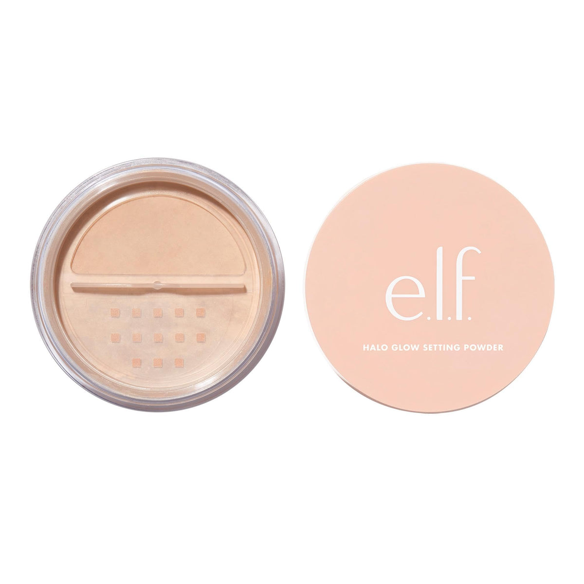 e.l.f. Halo Glow Setting Powder - Blurring, Smooths Pores & Fine Lines, Medium, Semi-Matte Finish, 6.8g