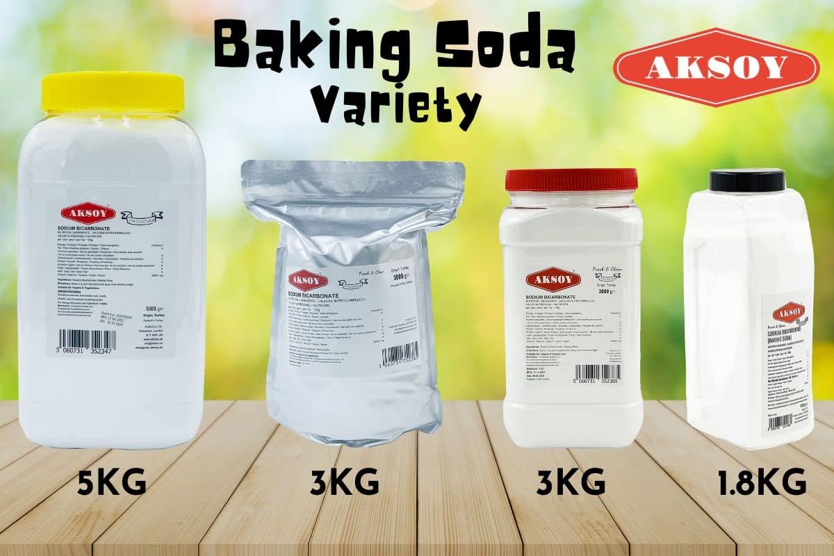 Aksoy Backsoda 1,8 kg || Reines Natriumbicarbonatpulver, höchste Reinheit, Lebensmittel 6