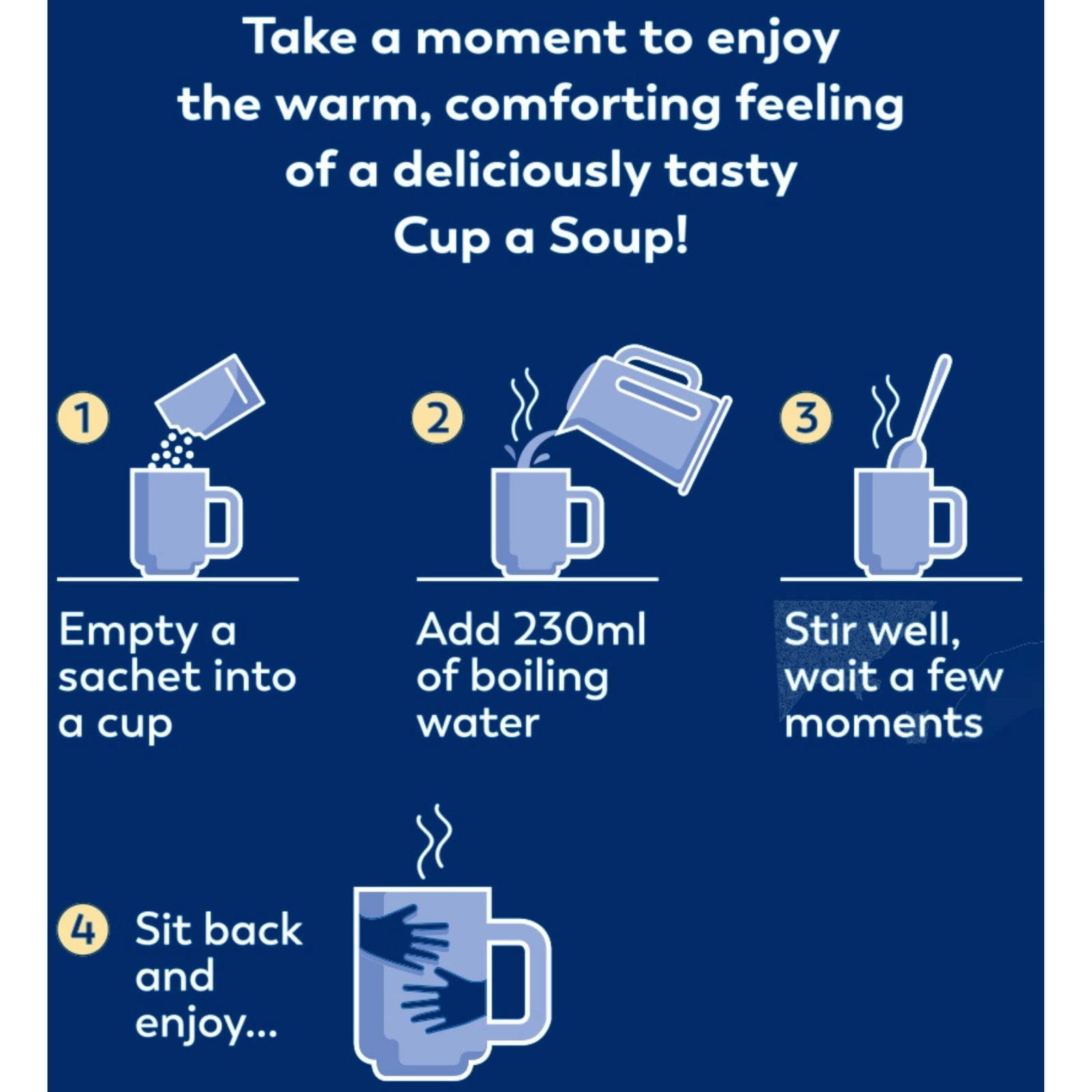 Batchelors Cup a Soup Mushroom Instant Soup Sachets, 4 Sachets, 99 g 3