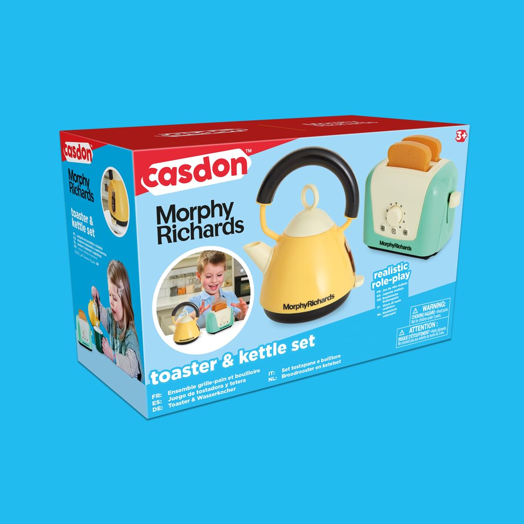 Casdon Morphy Richards Interaktives Spielzeug-Set mit Toaster und Wasserkocher – Spielküchengeräte für Kinder ab 3 Jahren 8