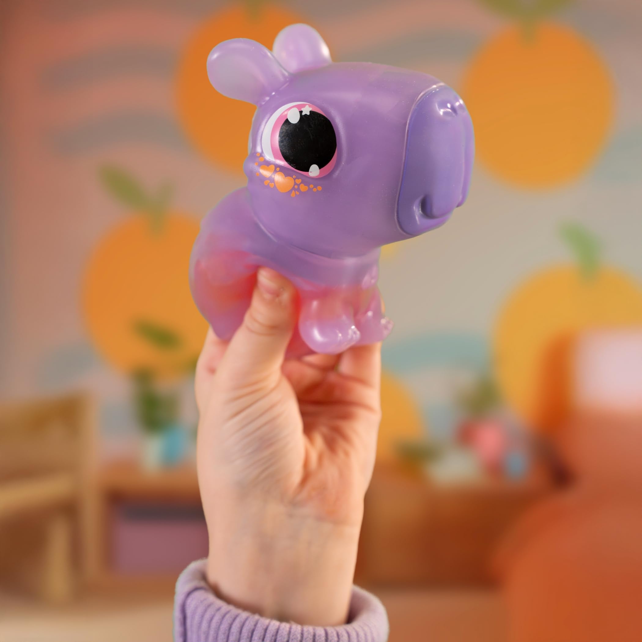 Animagic Let's Glo Capybara - Purple | Glowing, Floating, Squishy Electronic Pet 3