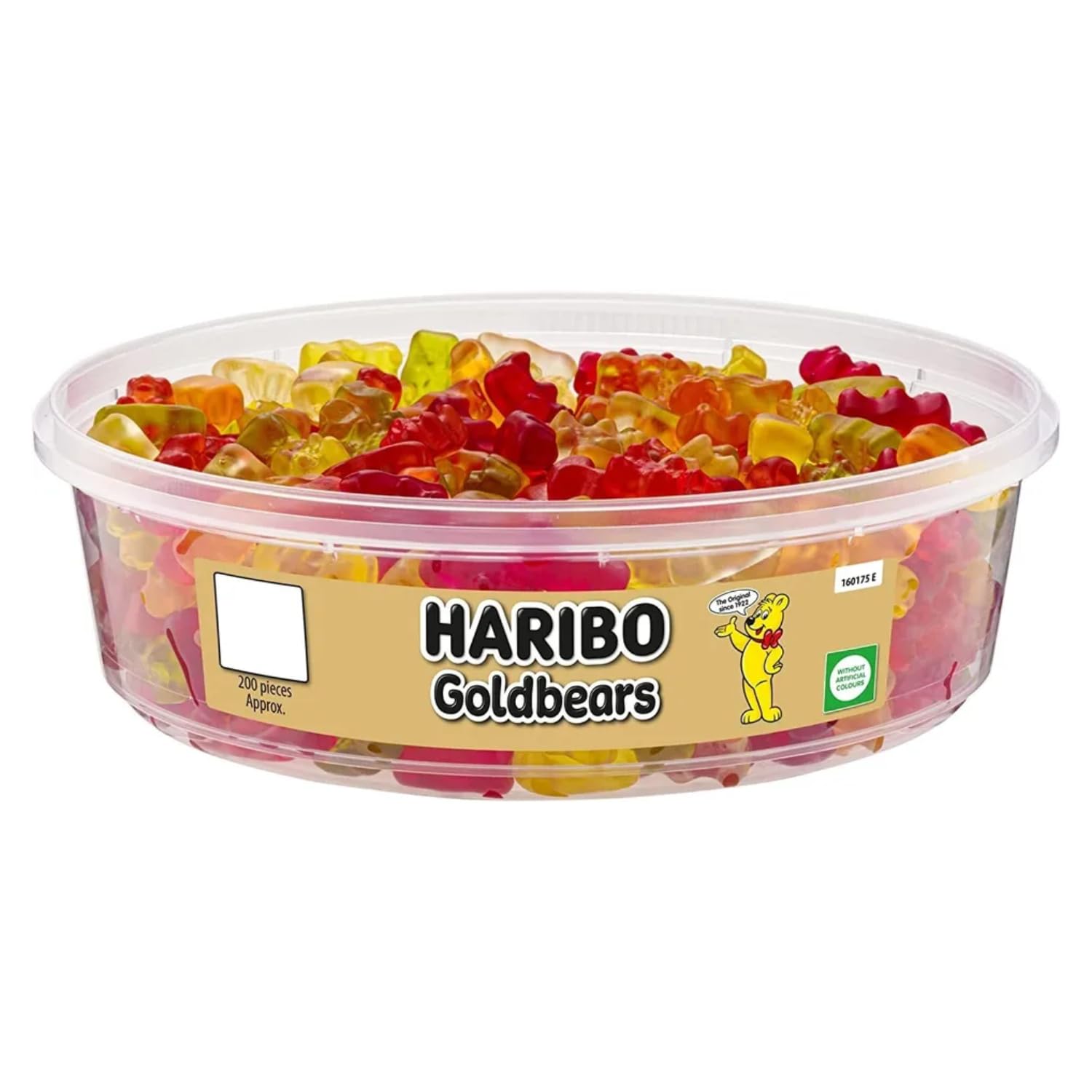HARIBO Goldbears Fruit Gummy Sweets - 460g Tub (200 Pieces)