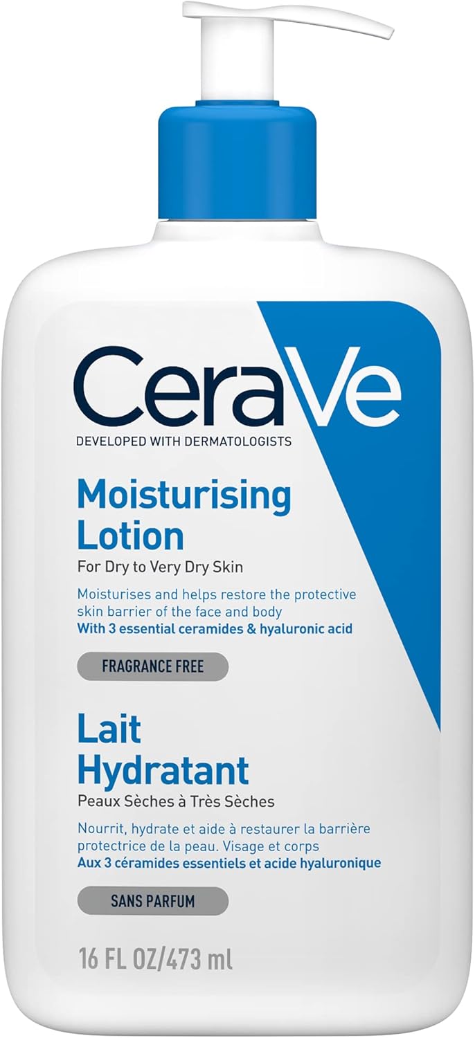 CeraVe Moisturising Lotion for Dry to Very Dry Skin (473 ml) with Hyaluronic Acid