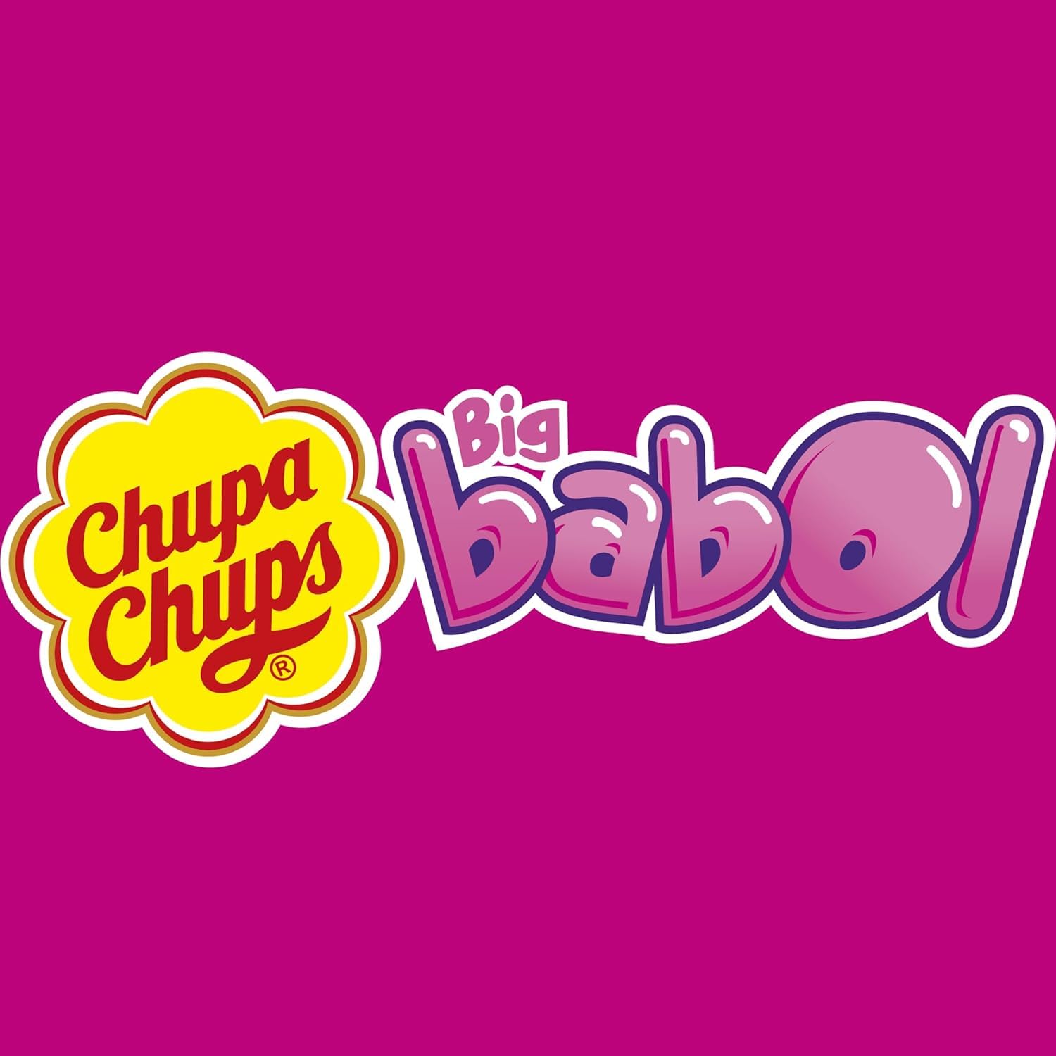 Chupa Chups Big Babol Tongue Painter Bubble Gum - Blue Raspberry Flavor | 6 Pieces per Pack, 20 Packs Total