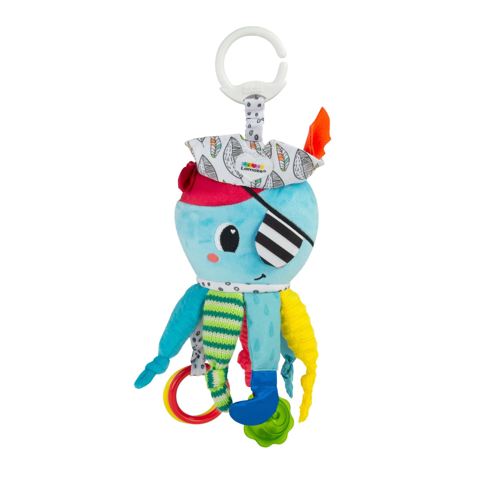 Lamaze Captain Calamari - Clip & Go Baby Sensory Toy for 0-6 Months