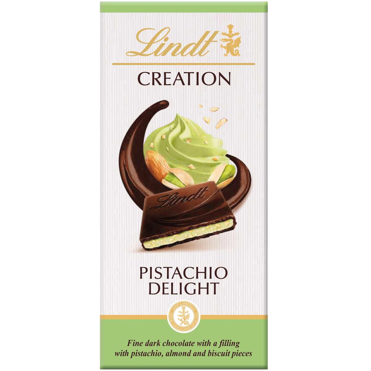 Lindt Creation Pistazie Delight Dunkle Schokoladentafel 150g