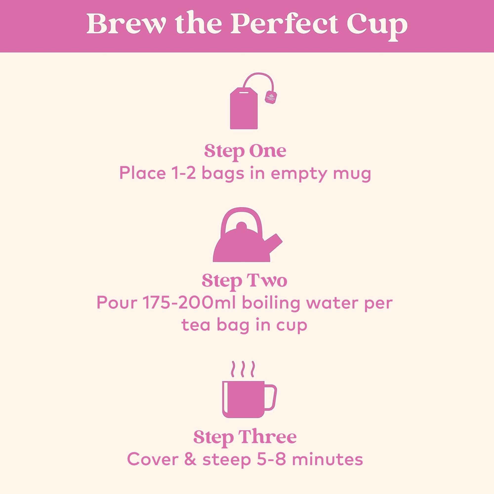 Organic India Tulsi Sweet Rose Tea - Organic & Vegan Herbal Tea (25 Tea Bags)