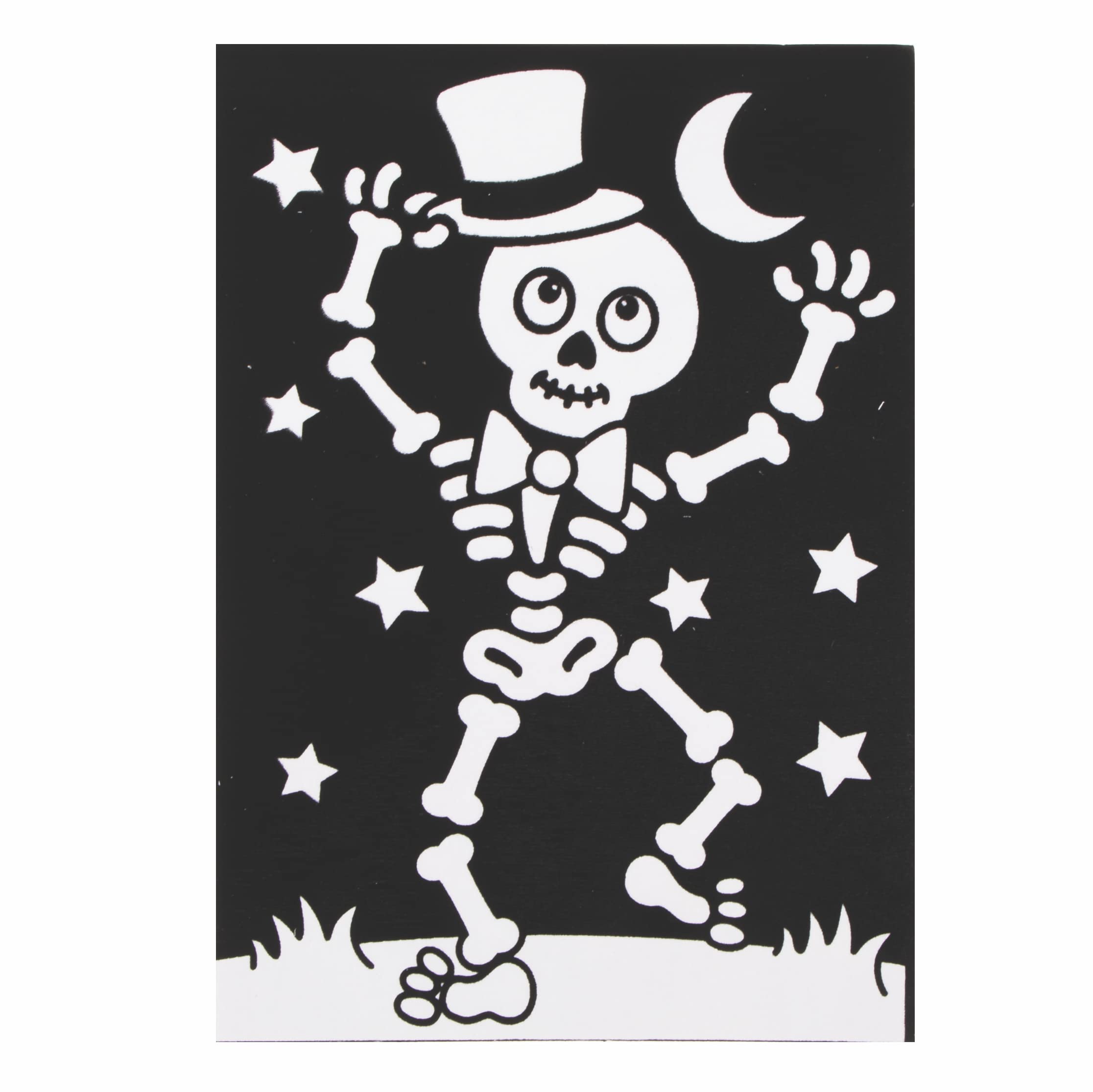 Baker Ross Halloween Colour In Picture Decorations - Pack of 10 Felt Craft Kit