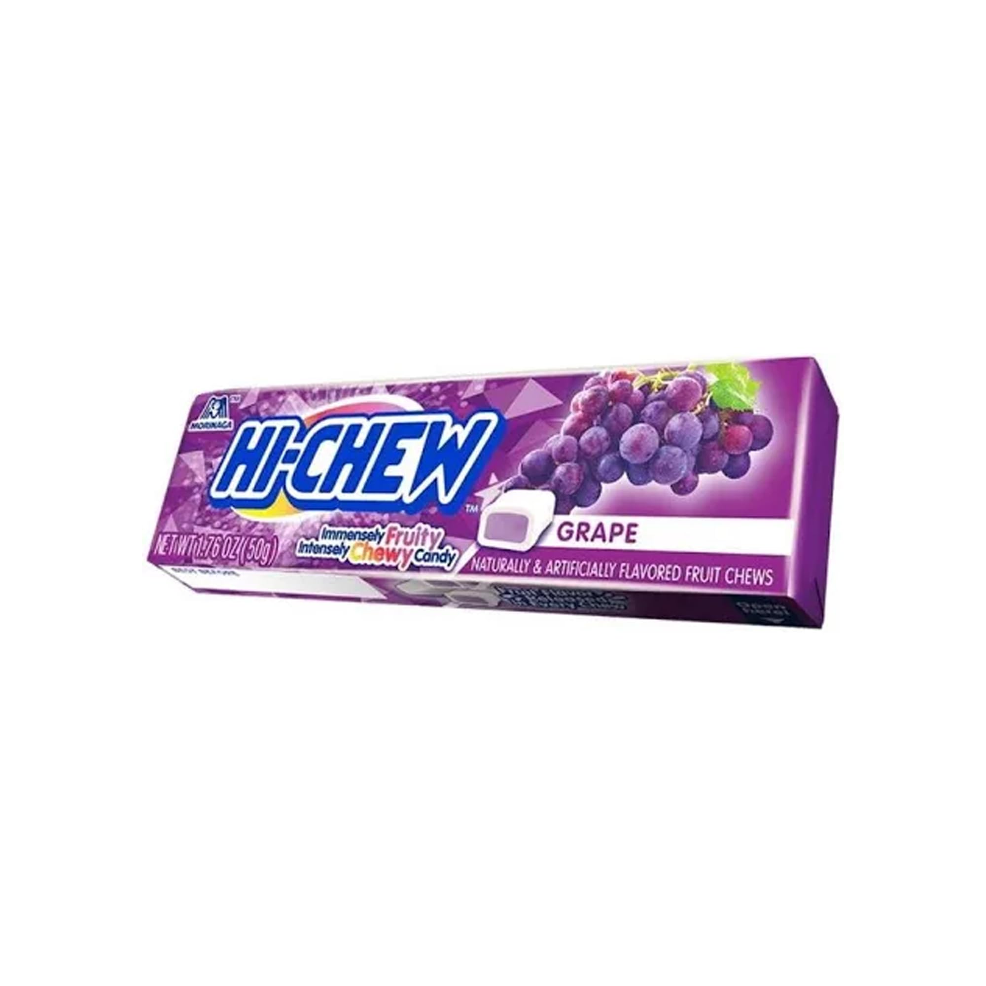 Morinaga Hi-Chew Grape 50g Chewy Fruit Candy - Rich Grape Flavor with Long-Lasting Taste