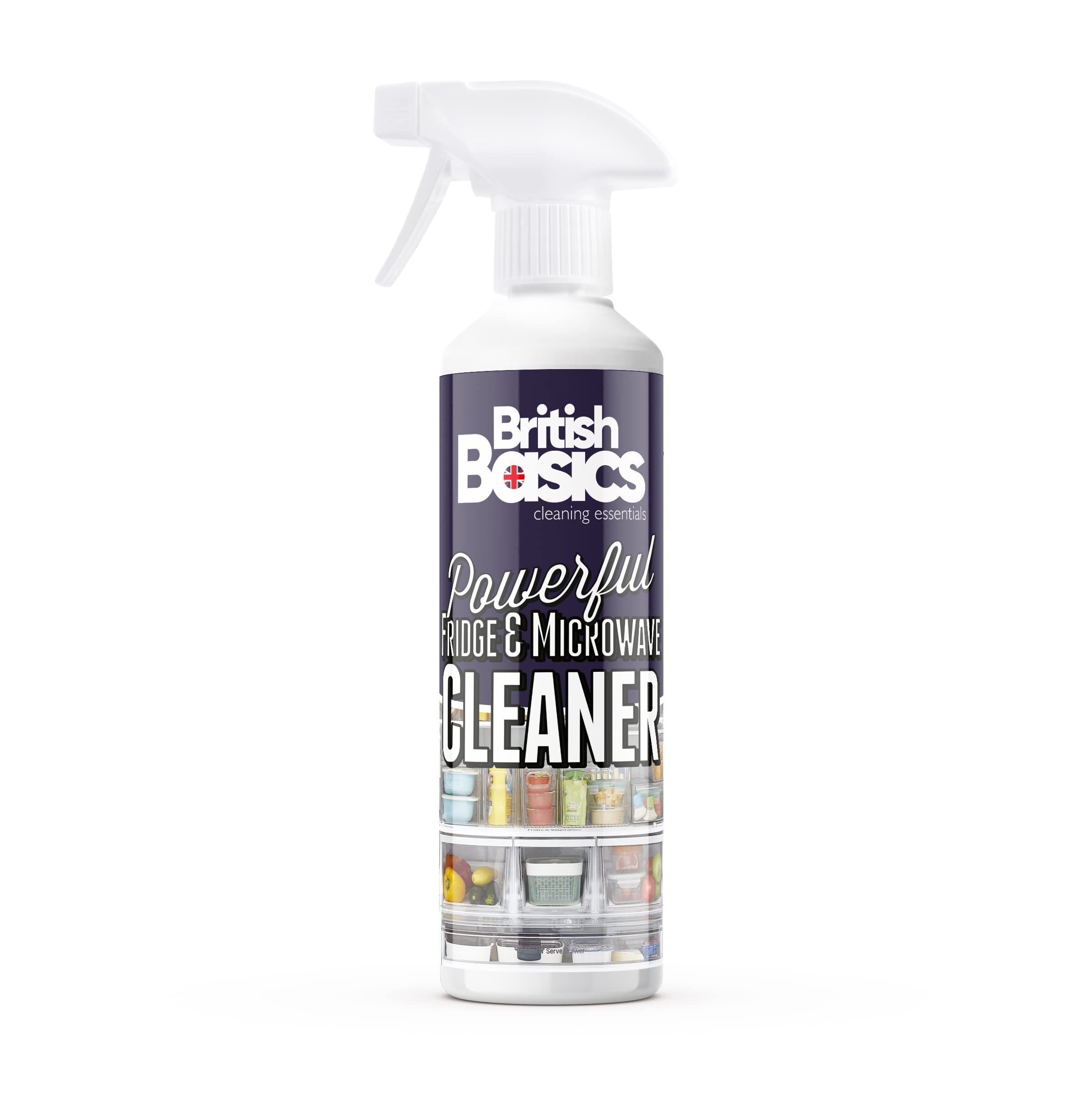 BritishBasics Fridge and Microwave Cleaner Spray - Hospital Grade Disinfectant, Fresh Scent, 500ml
