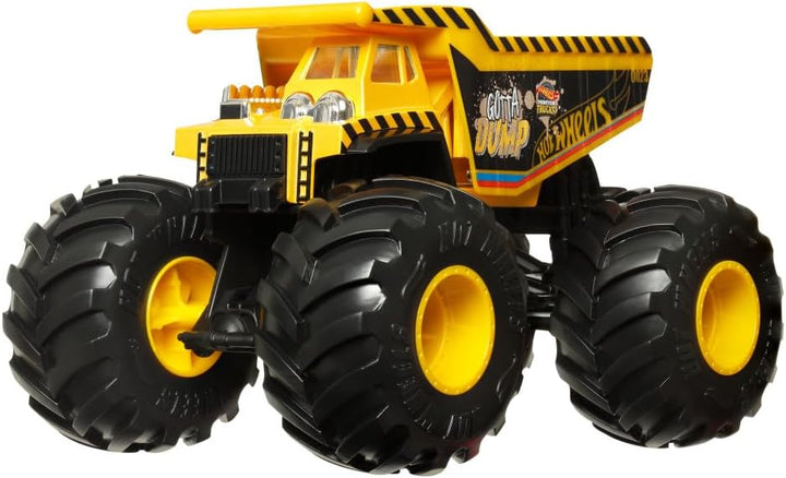 Hot Wheels Mattel Monster Trucks 1:24 Die-Cast Gotta Dump - Large Scale Monster Truck Toy for Kids, Durable Metal Construction, Assorted Models