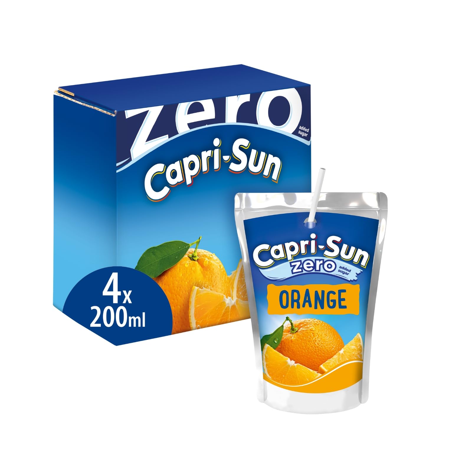 Capri-Sun Zero Orange Kids Juice Drink (4 x 200ml) - No Added Sugar, Gluten Free, Vegan 8