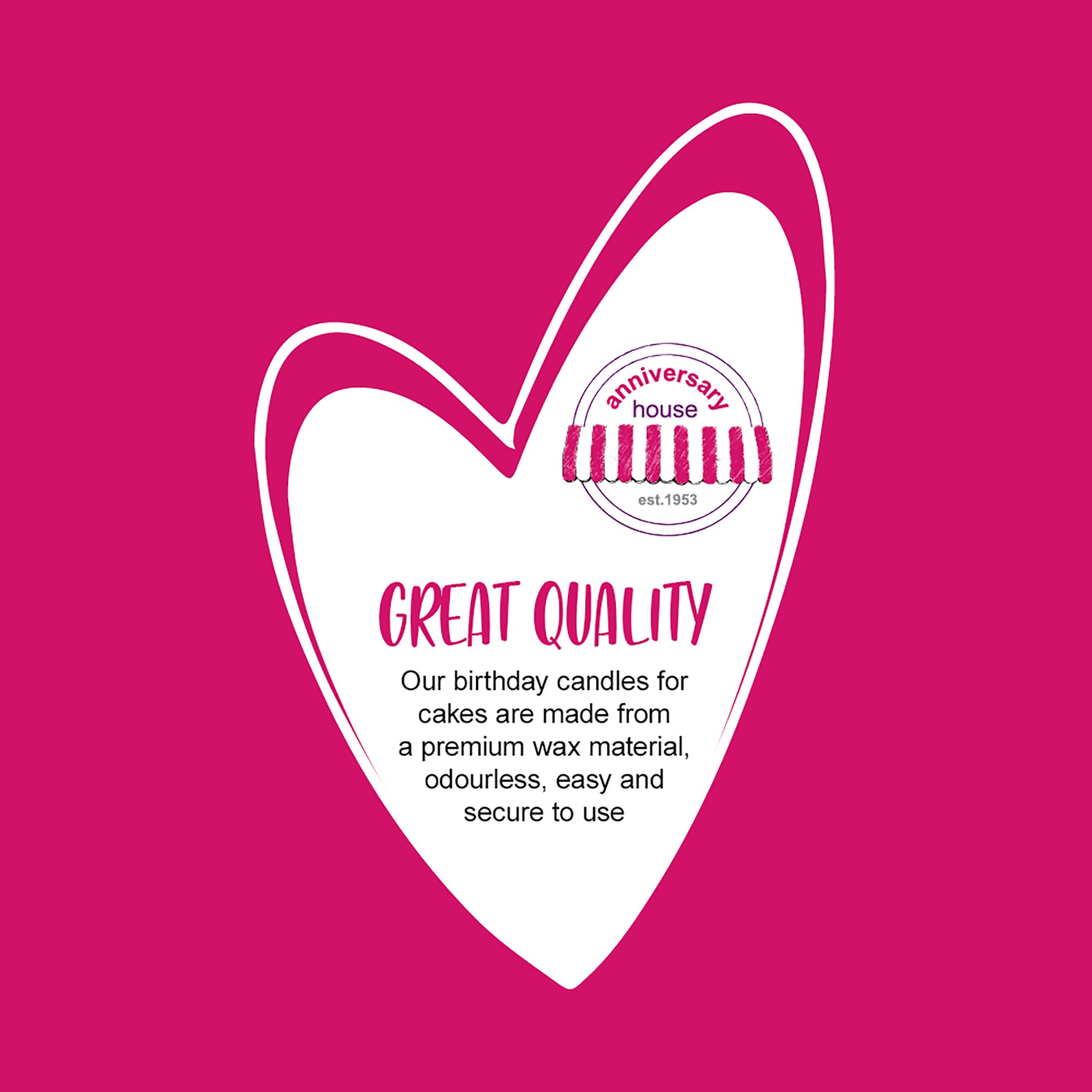 Anniversary House 16-Pack Extra Tall Slim Birthday Cake Candles with Holders - Metallic Rose Gold, 18cm 4