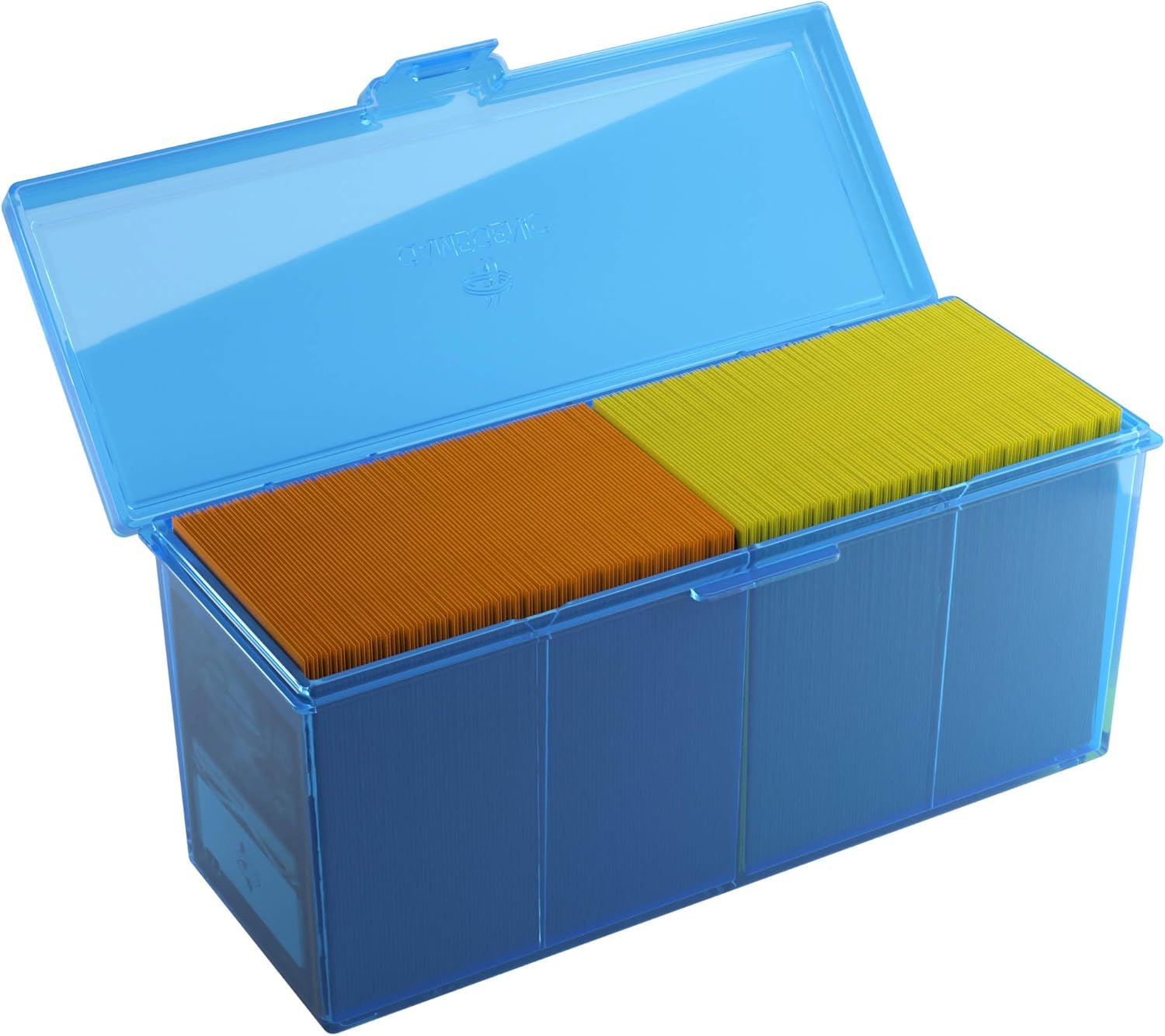 Gamegenic Fourtress 320-Card Deck Holder - Rigid, Stackable Storage | Blue 7