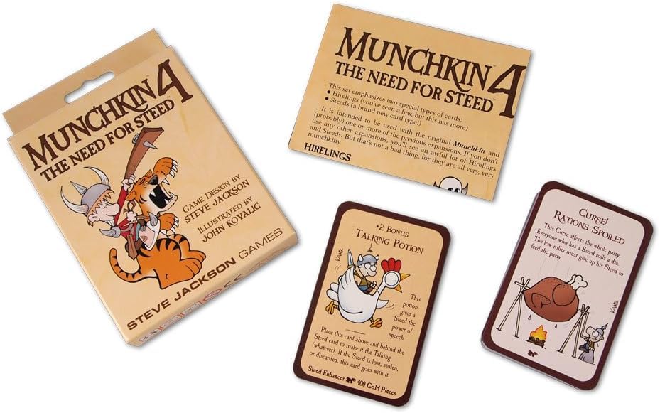 Steve Jackson Games Munchkin 4: The Need for Steed Expansion Card Game