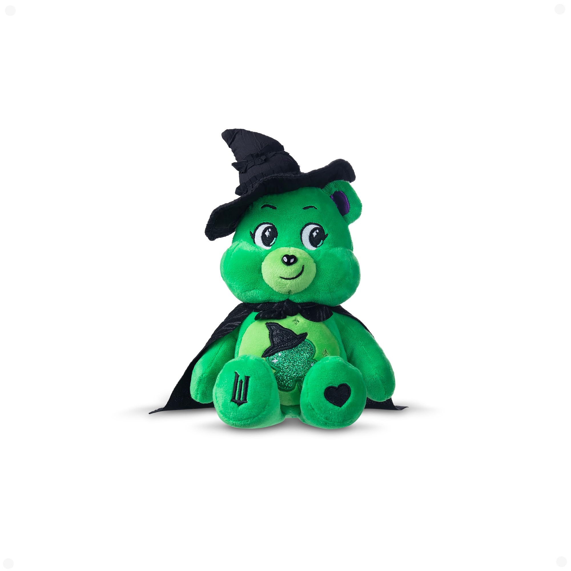 Care Bears x Wicked Good Luck Bear as Elphaba 22cm Plush - Collectible Stuffed Animal