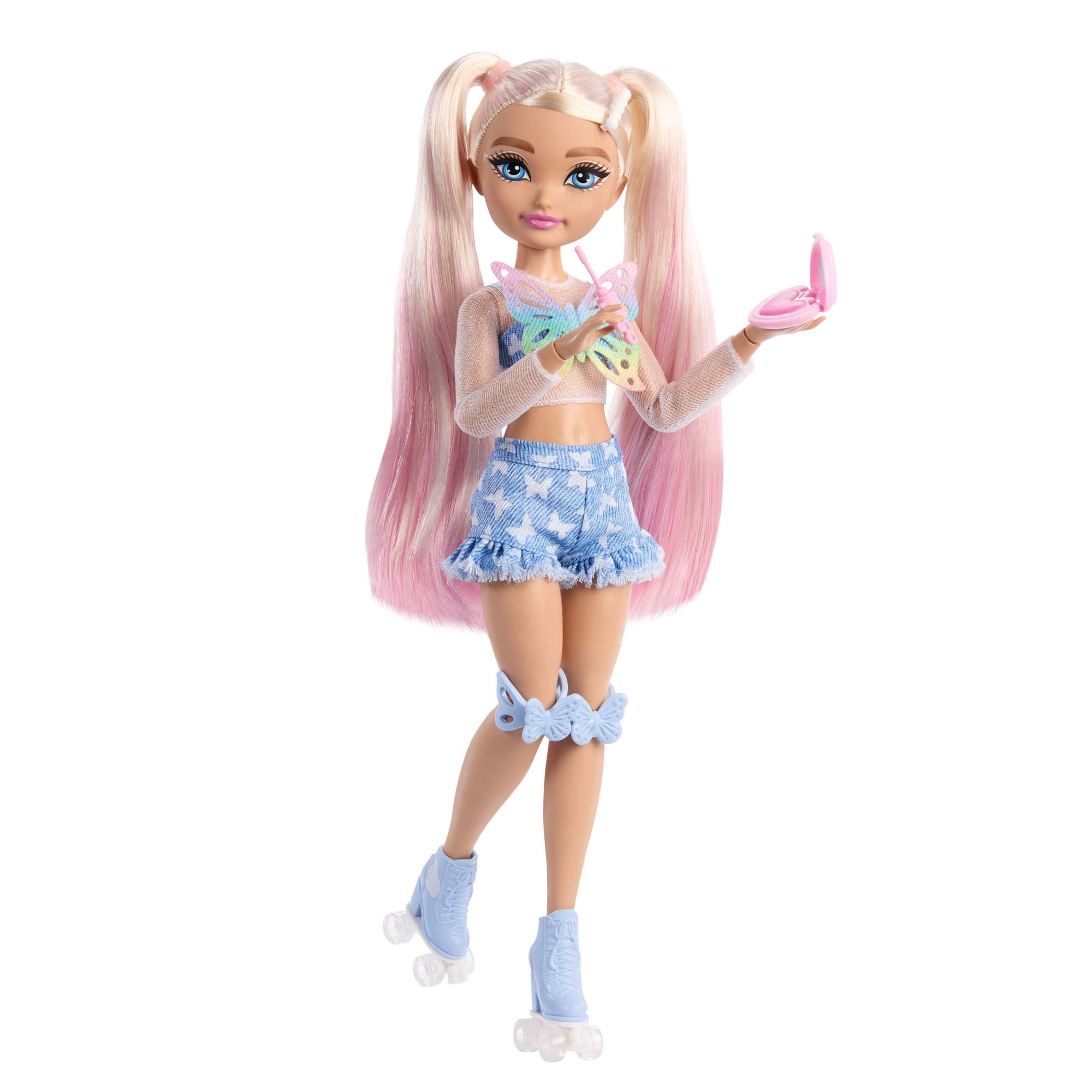 Barbie Dream Besties Malibu Roller Skate Doll & Accessories - Posable Fashion Doll for Kids 3