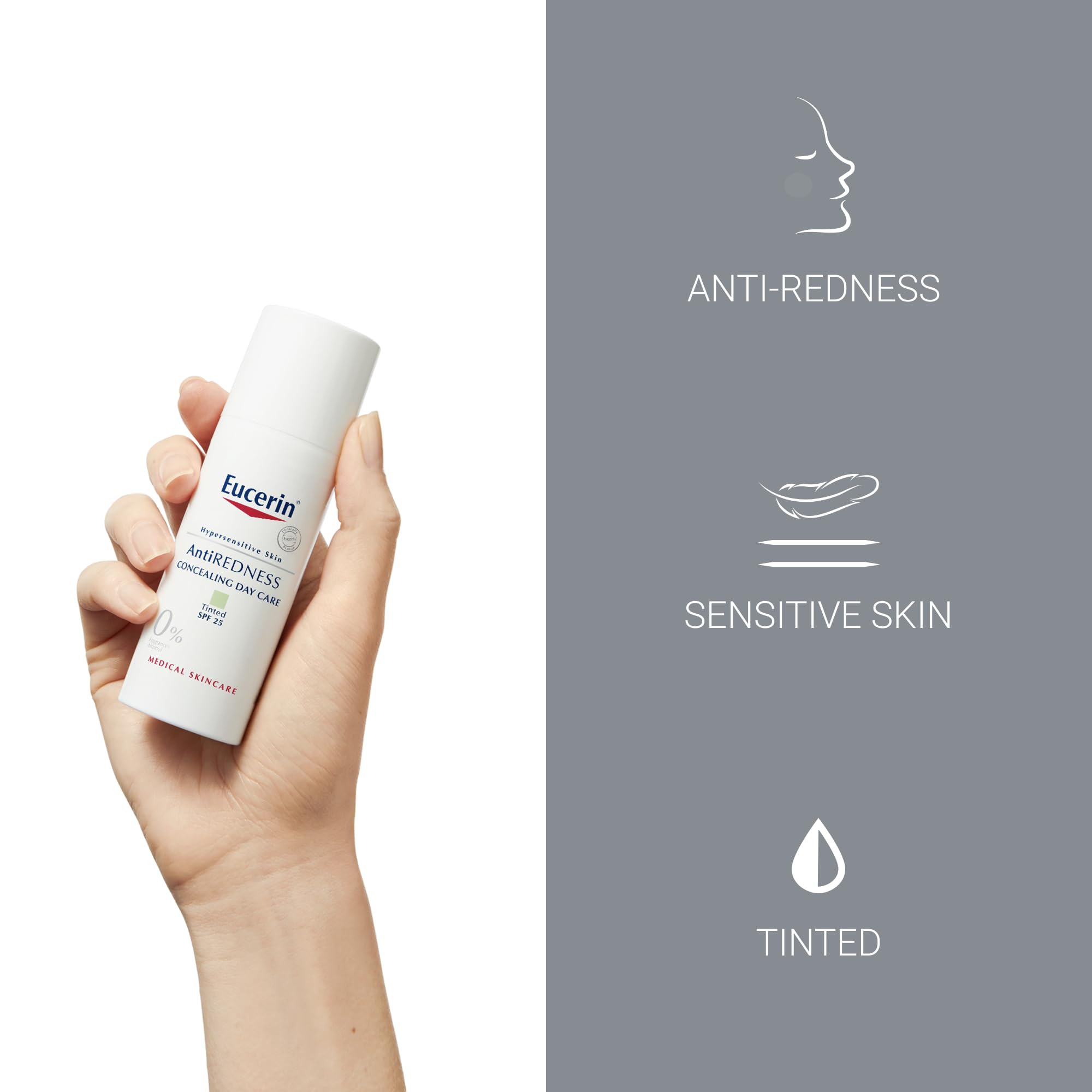Eucerin AntiRedness Concealing Day Cream SPF 25 - Instantly Soothes & Conceals Redness | 50 ml 3