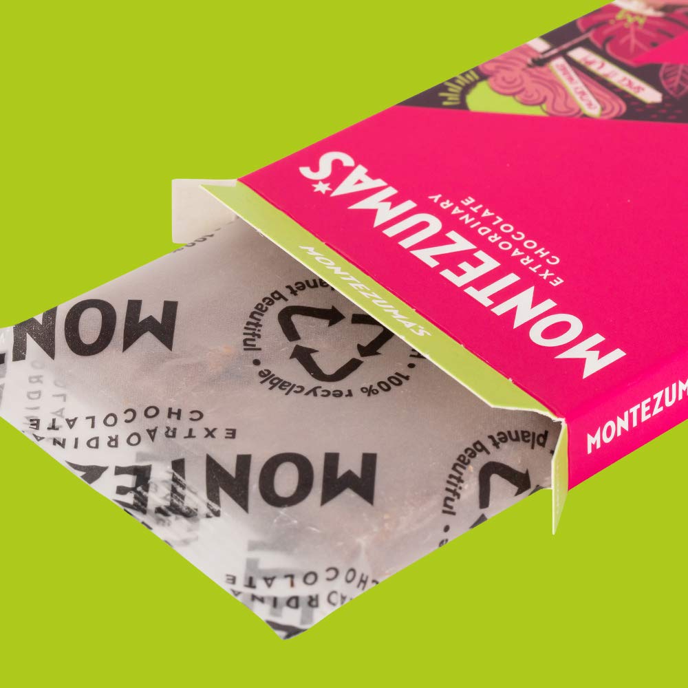 Montezuma - Hot Pickle 37% Kakao Milchschokolade mit Chili &amp; Limette, Bio Glutenfreier Riegel (90g) 5