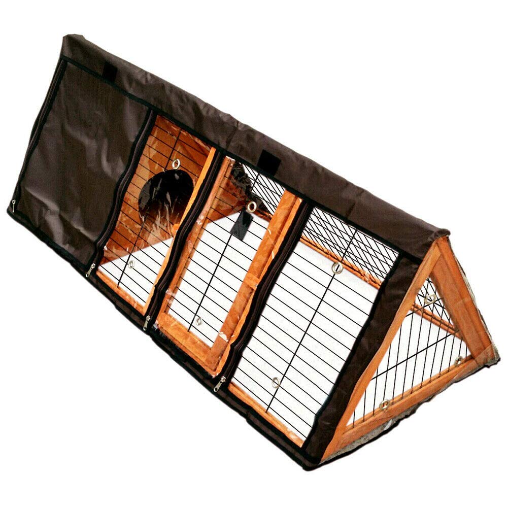 BUNNY BUSINESS Apex Rabbit/Guinea Pig Run Protective Cover | Weather Resistant Fabric | 118cm L x 50cm W x 46cm H 3