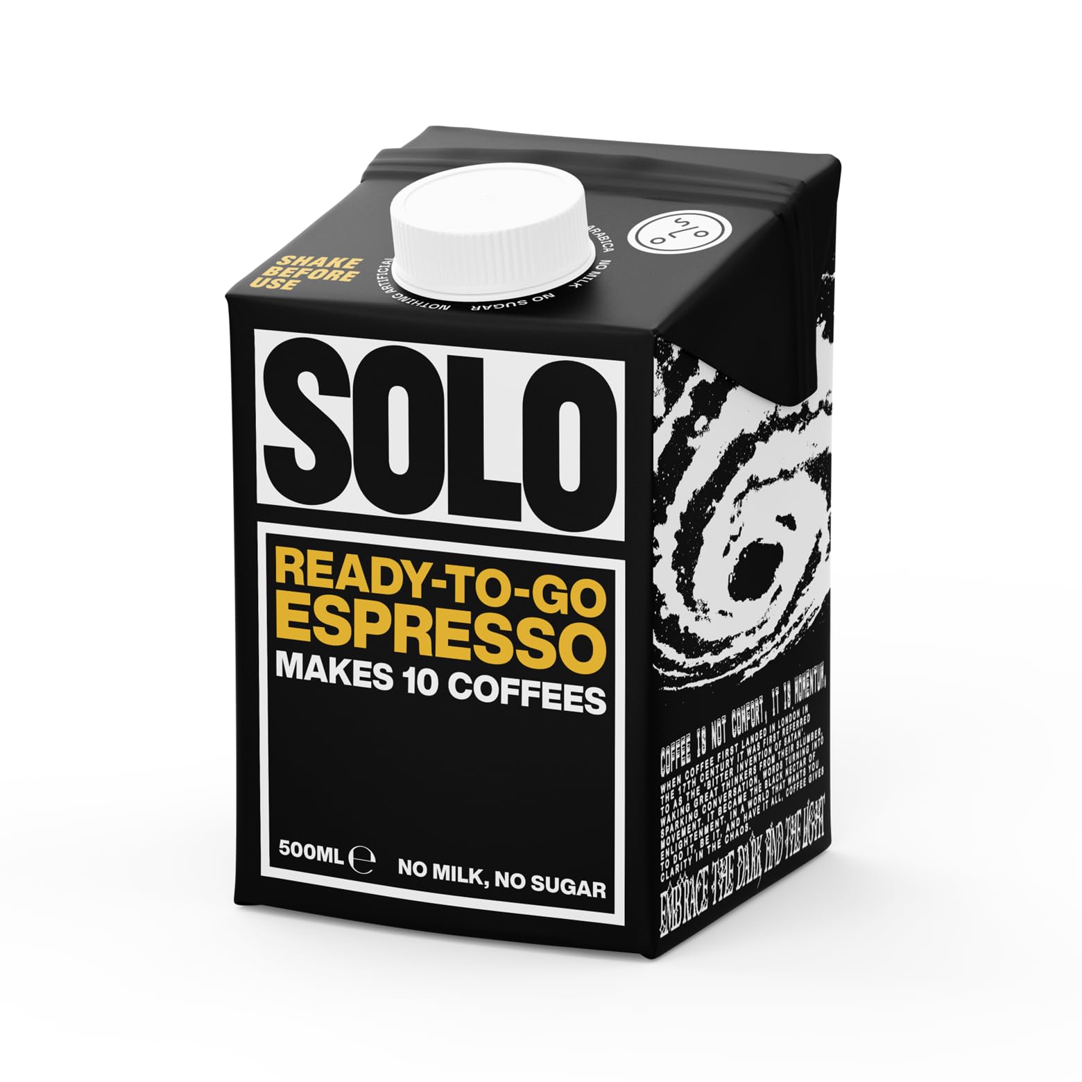 Solo Coffee Ready-To-Go Espresso Concentrate - Makes 10 Coffees | 500ml Liquid