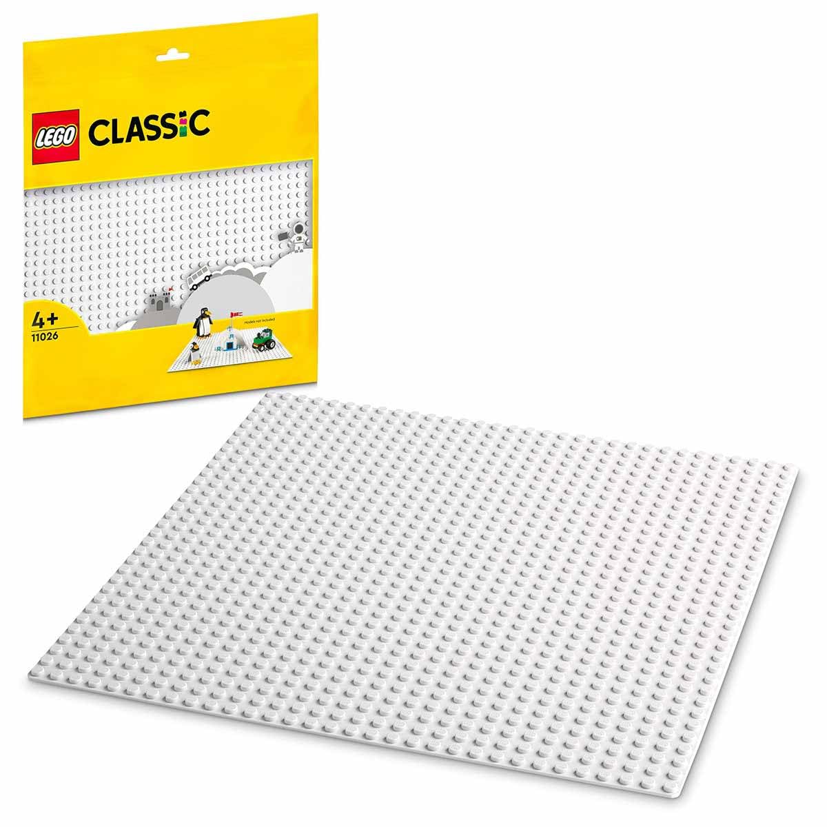LEGO Classic 11026 White Baseplate Building Base | 32x32 Studs | Ages 4+