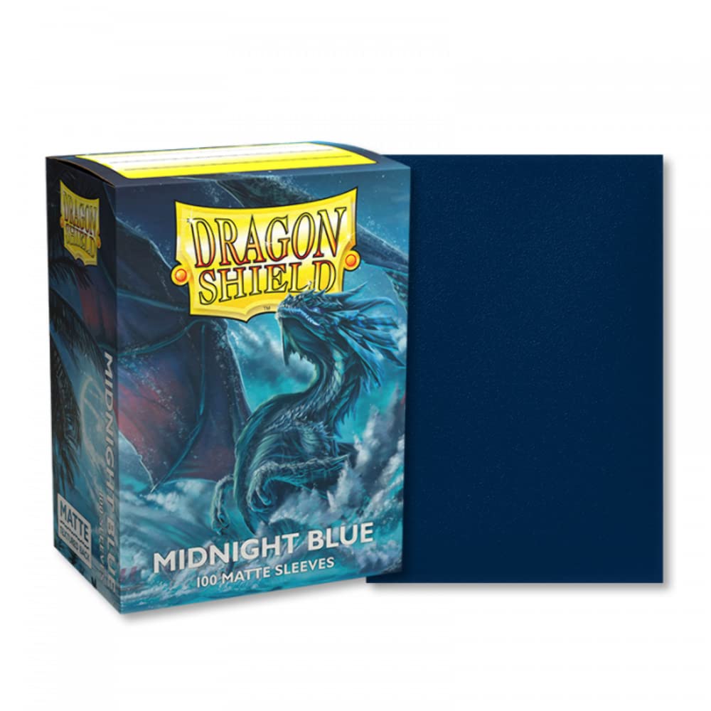 Dragon Shield Matte Midnight Blue Standard Size Sleeves (100 Count)
