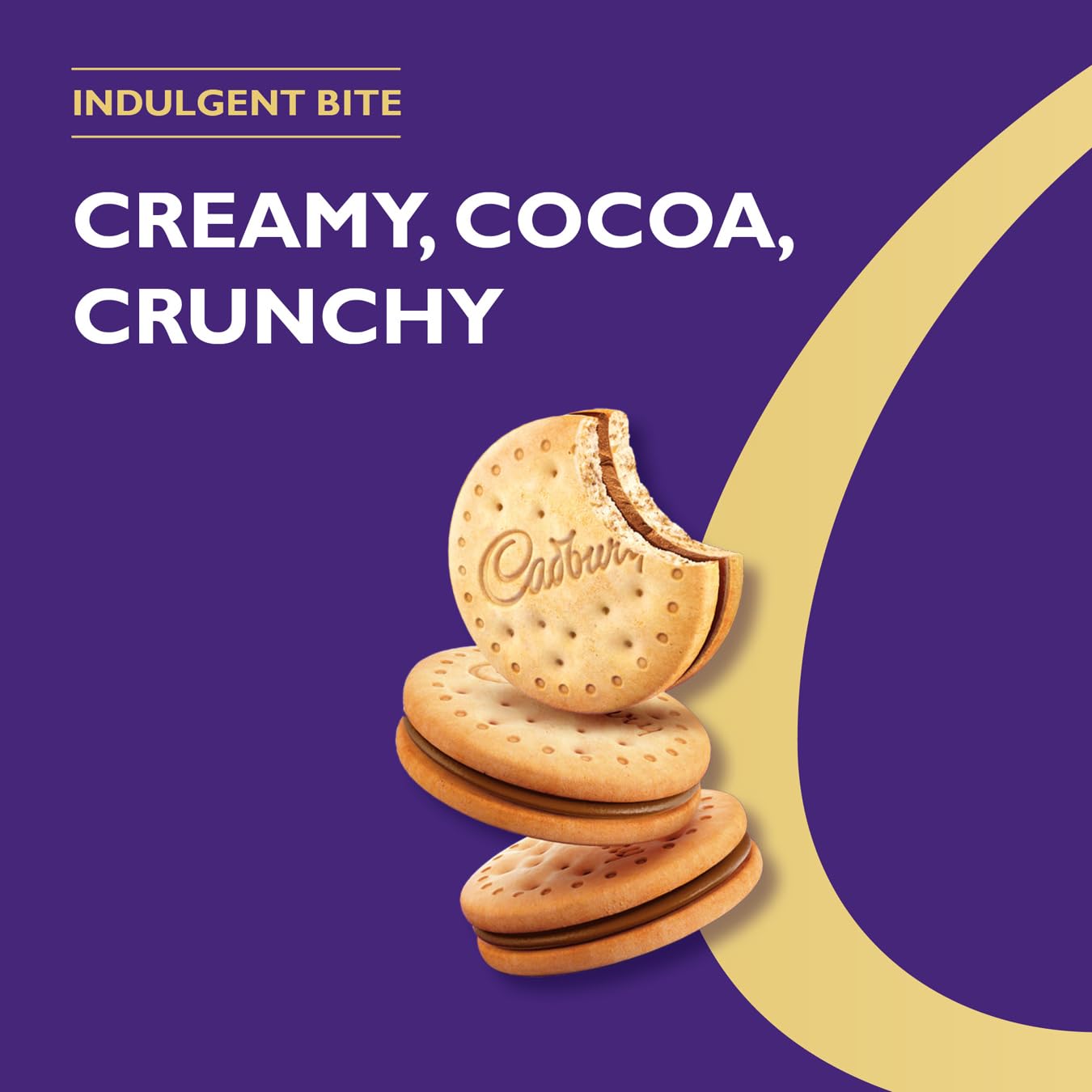 Cadbury Choco Sandwich Biscuit - Chocolate Filled Biscuits, 260g 3