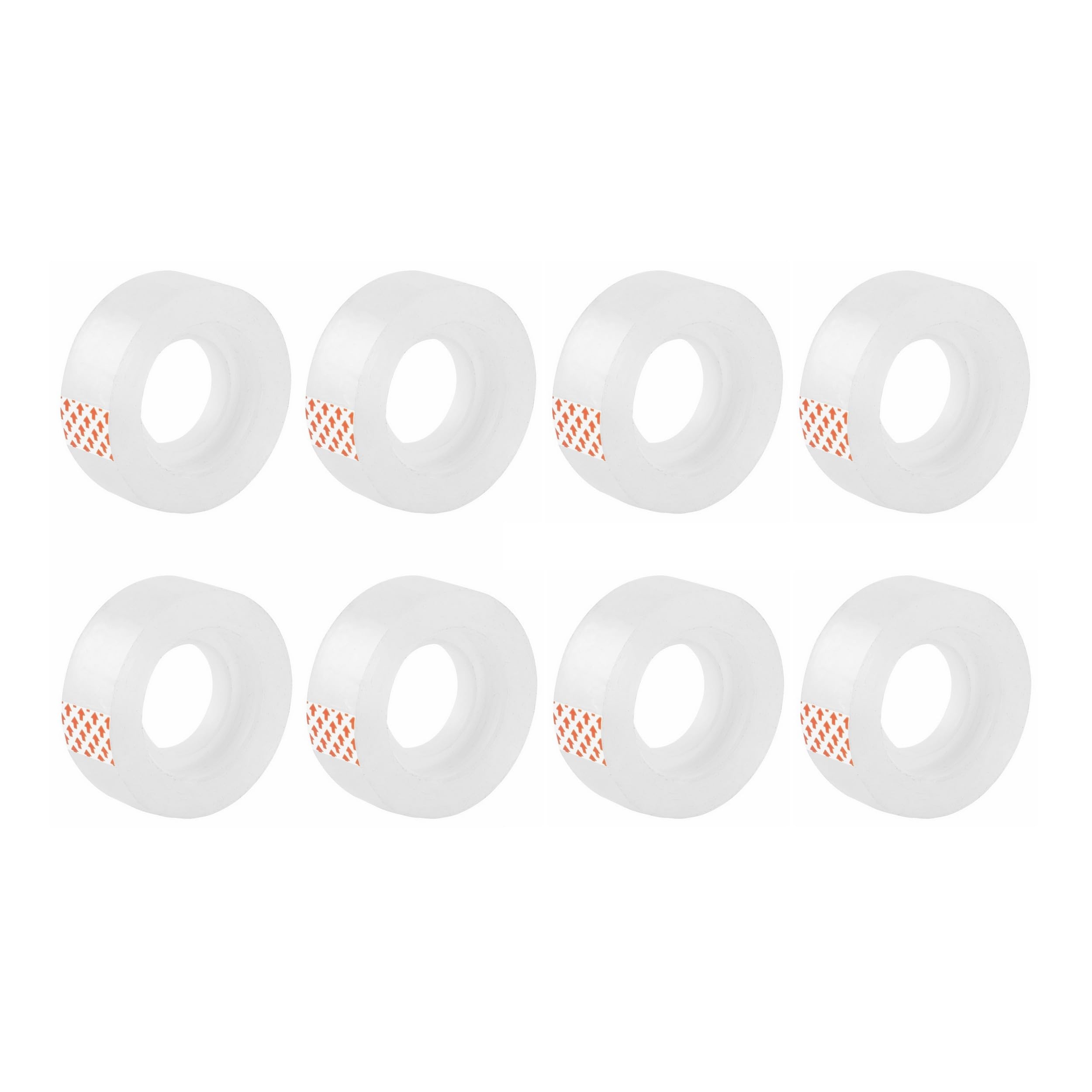D.RECT Transparent Adhesive Tape - 8 Rolls | 18mm x 20m | Polypropylene Film 1