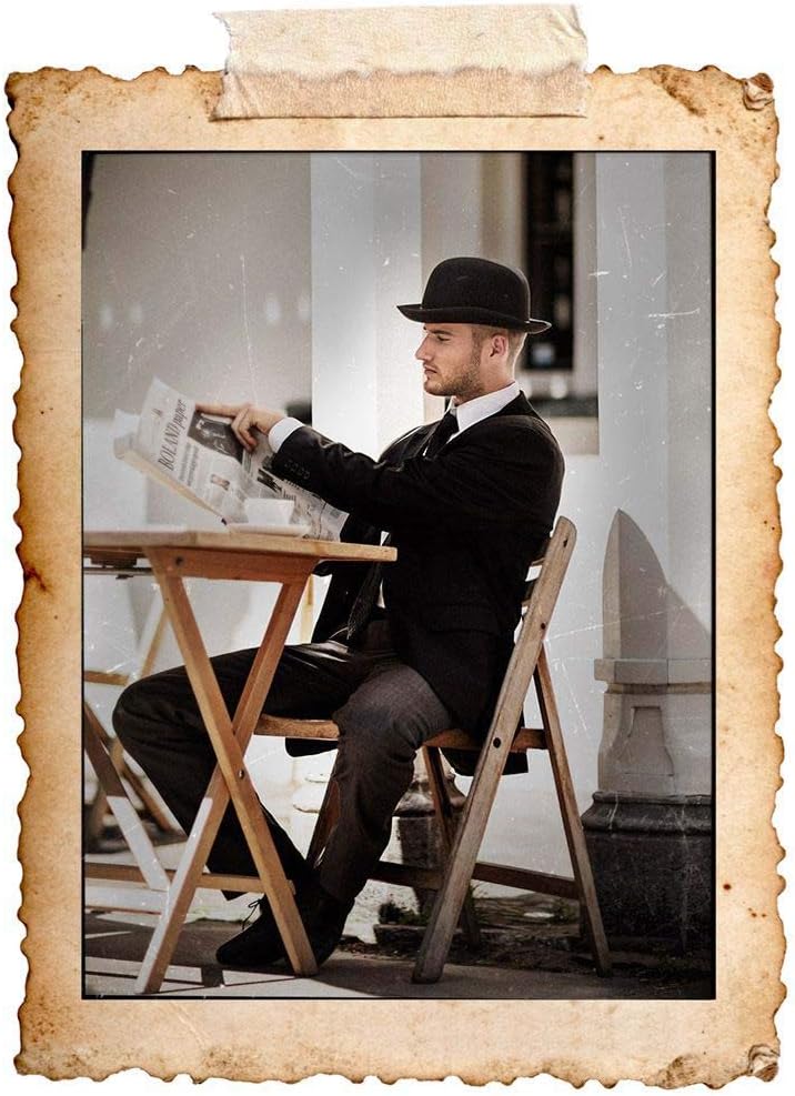 Boland Classic Black Bowler Hat - Adult Costume Headwear with Satin Ribbon 3