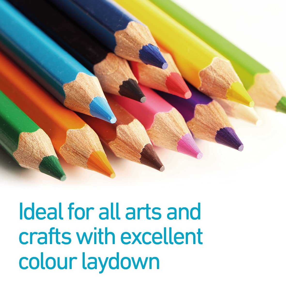 Classmaster CP144 Coloured Pencils - Pre-Sharpened Wooden Pencils for Kids & Adults 5