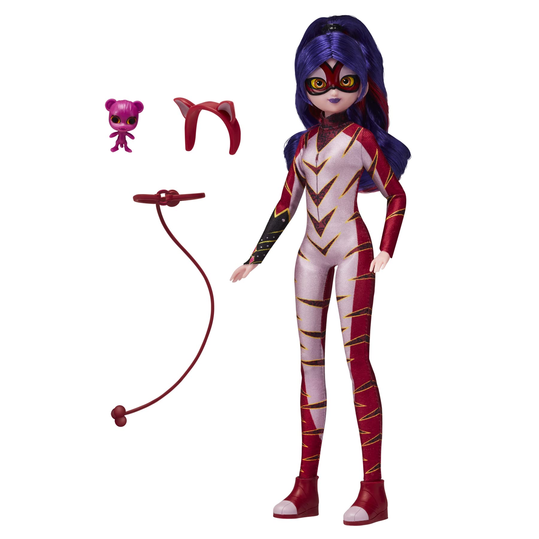 Miraculous Purple Tigress Fashion Doll - 26cm Articulated Figure with Kwami & Accessories | Bandai 3