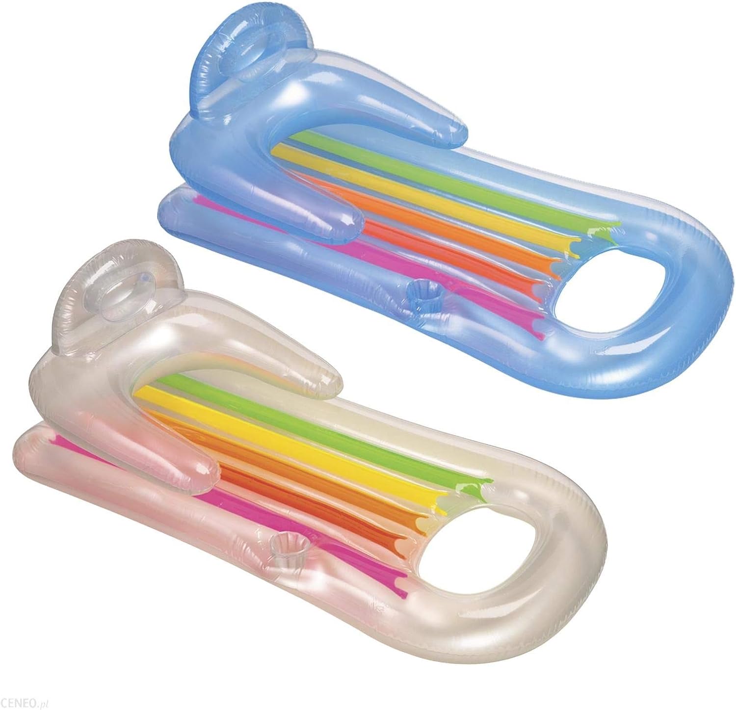 Intex 58802 Bronzing Chair Mat - Pool & Beach Inflatable with Backrest, Armrests & Cup Holder