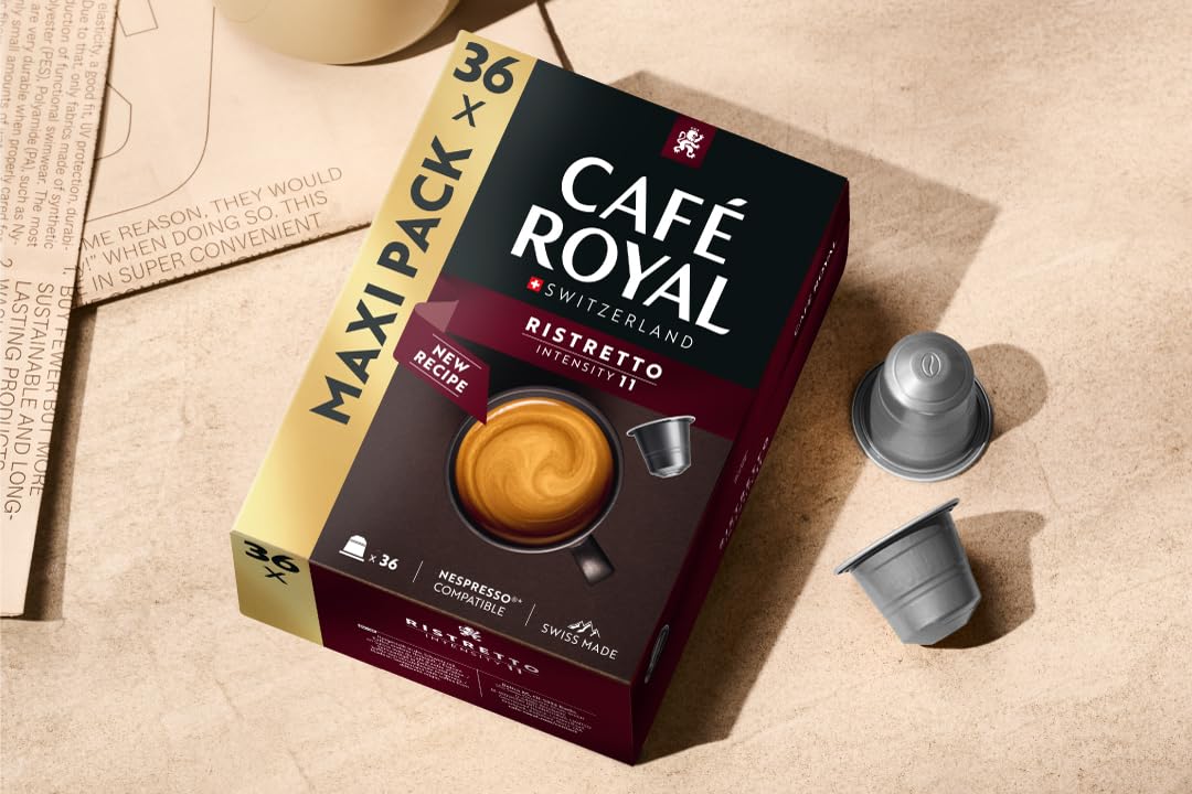 Café Royal - Ristretto Coffee Capsules for Nespresso, 36-Pack, 100% Arabica, Intensity 11 5